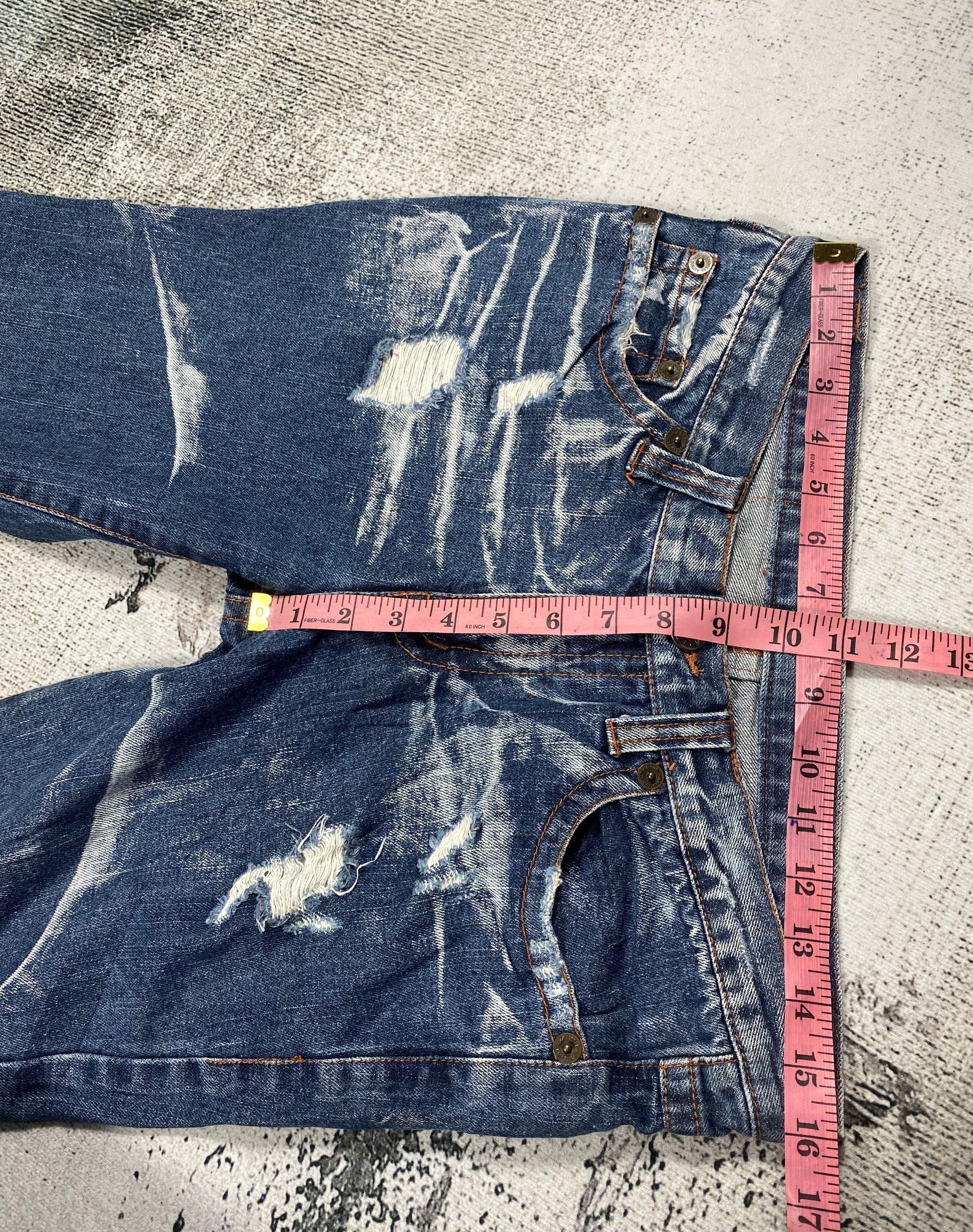 If Six Was Nine × Japanese Brand Japanese Zero Sail Flared Bootcut Distressed Denim Size US 31 - 11 Thumbnail