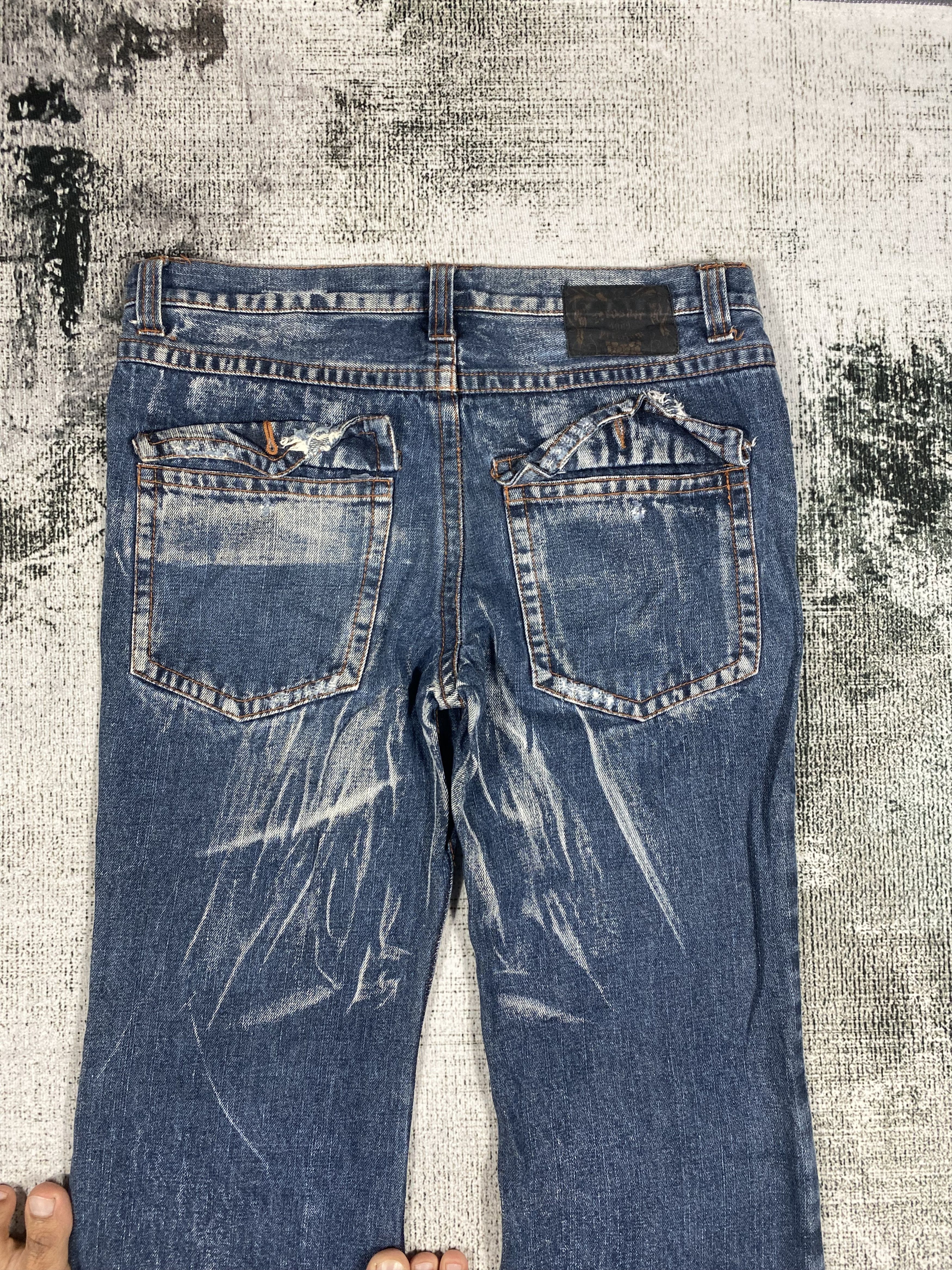 If Six Was Nine × Japanese Brand Japanese Zero Sail Flared Bootcut Distressed Denim Size US 31 - 7 Thumbnail