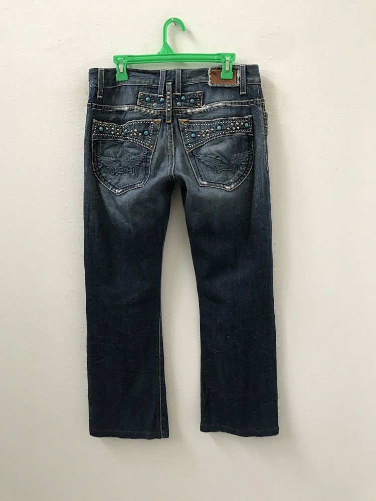 Robins Jeans ROBINS JEANS Made in Usa Slightly Rips Studded Denim Size US 31 - 1 Thumbnail