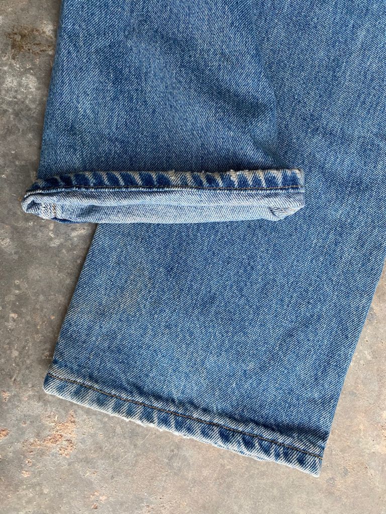 Levi's × Vintage Vintage 90s Light Wash Levi's 505 Jeans Rusty Dirty Effect Size US 31 - 12 Thumbnail