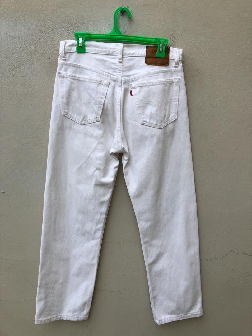 Levi's × Vintage Vintage 80s Levi’s 501 Usa White Denim Jeans Size US 31 - 5 Thumbnail