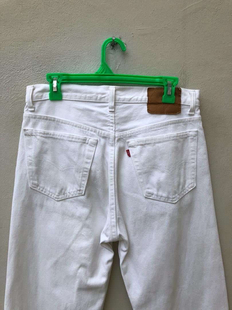 Levi's × Vintage Vintage 80s Levi’s 501 Usa White Denim Jeans Size US 31 - 6 Thumbnail