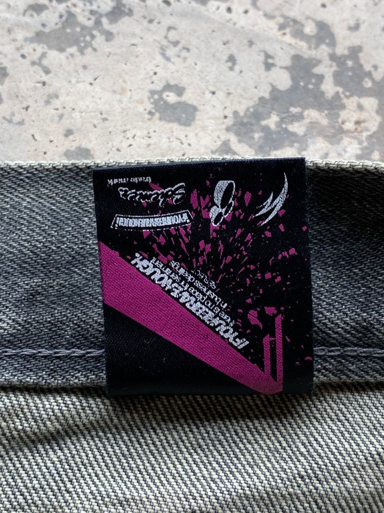 Japanese Brand × Vintage Japanese Bagggy Rusty Printed Denim Scovil Button Size US 30 / EU 46 - 11 Thumbnail