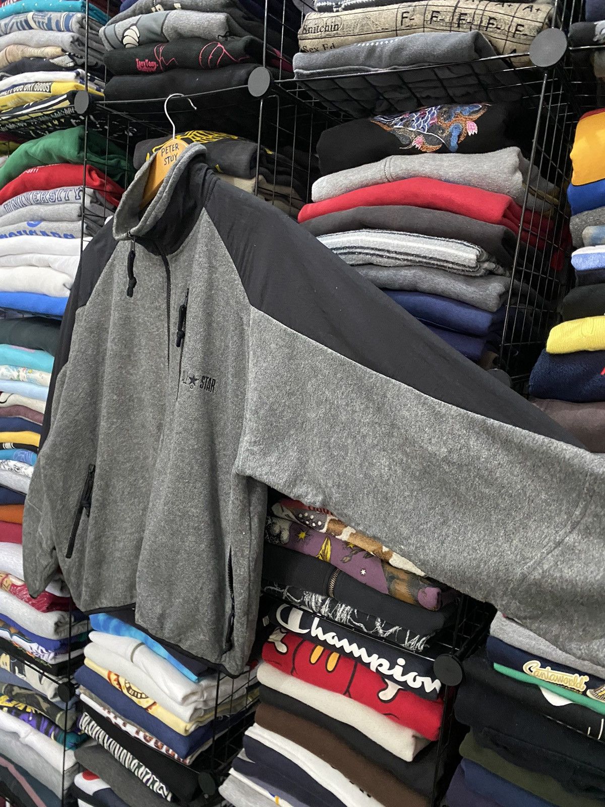 Converse Converse All Star Grey Sweater Size US L / EU 52-54 / 3 - 6 Thumbnail
