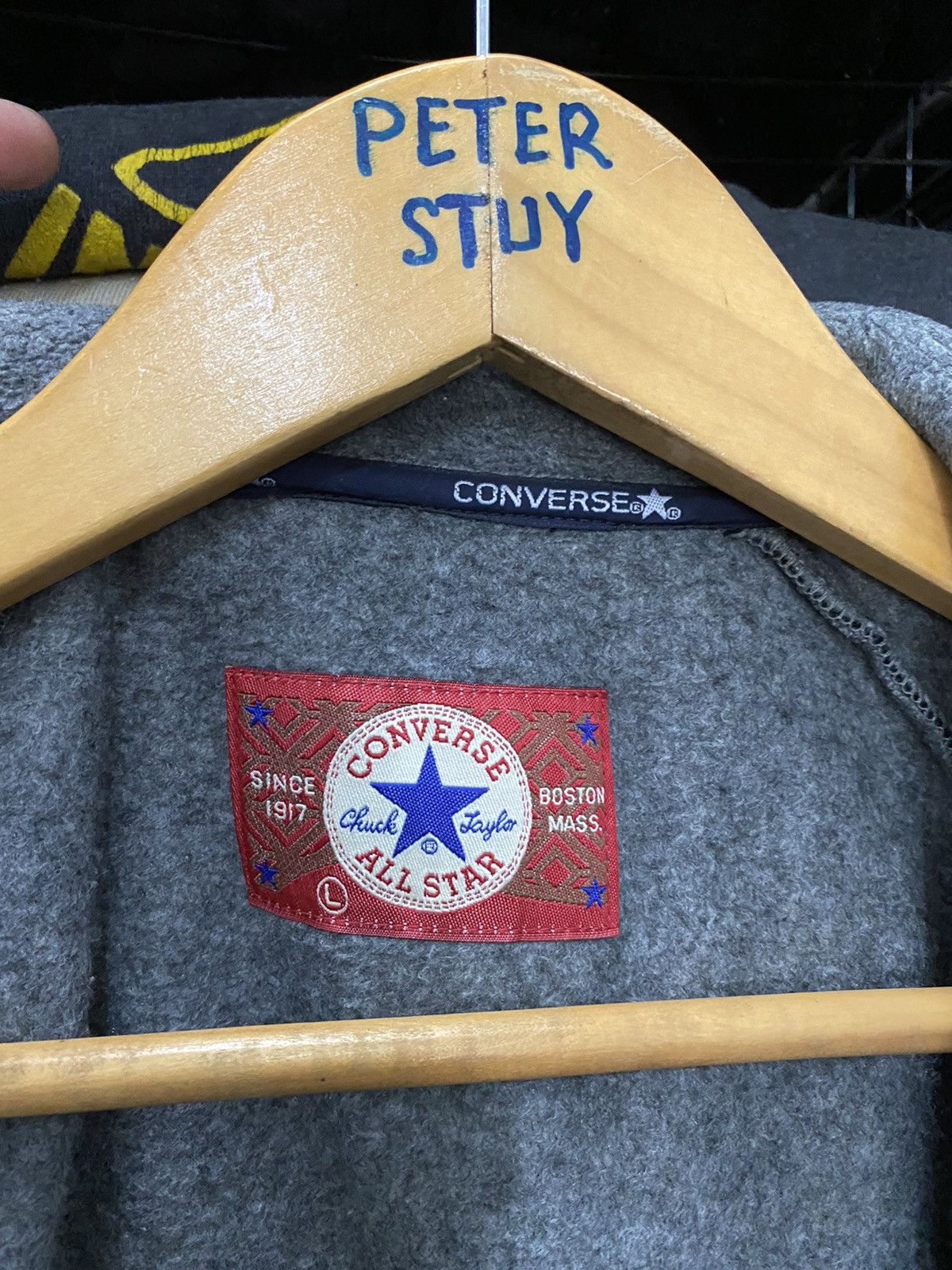 Converse Converse All Star Grey Sweater Size US L / EU 52-54 / 3 - 10 Thumbnail