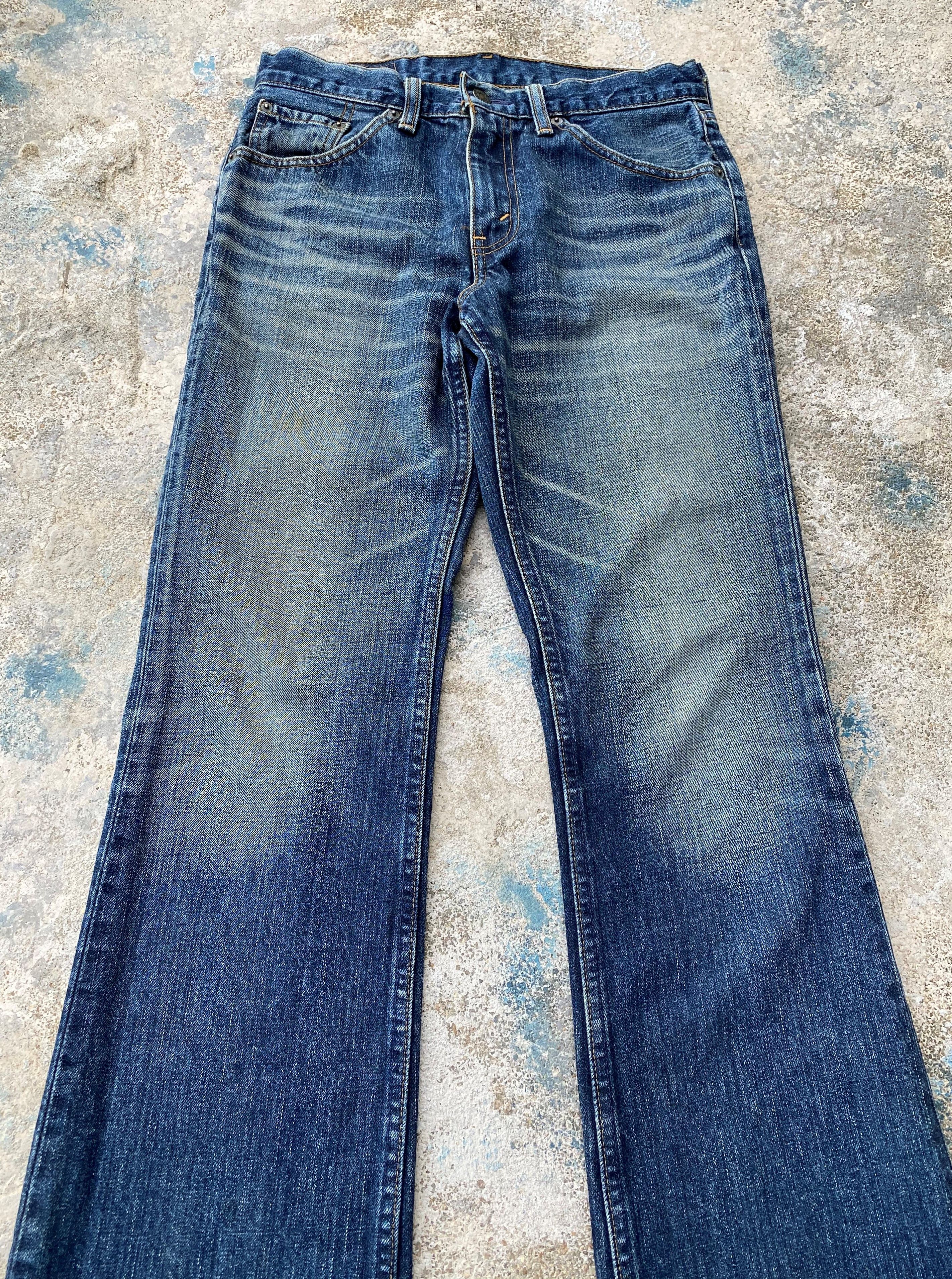 Levi's × Vintage Vintage Levi's 517 Whisker Blue Wash Flared Bootcut Jeans Size US 29 - 4 Thumbnail