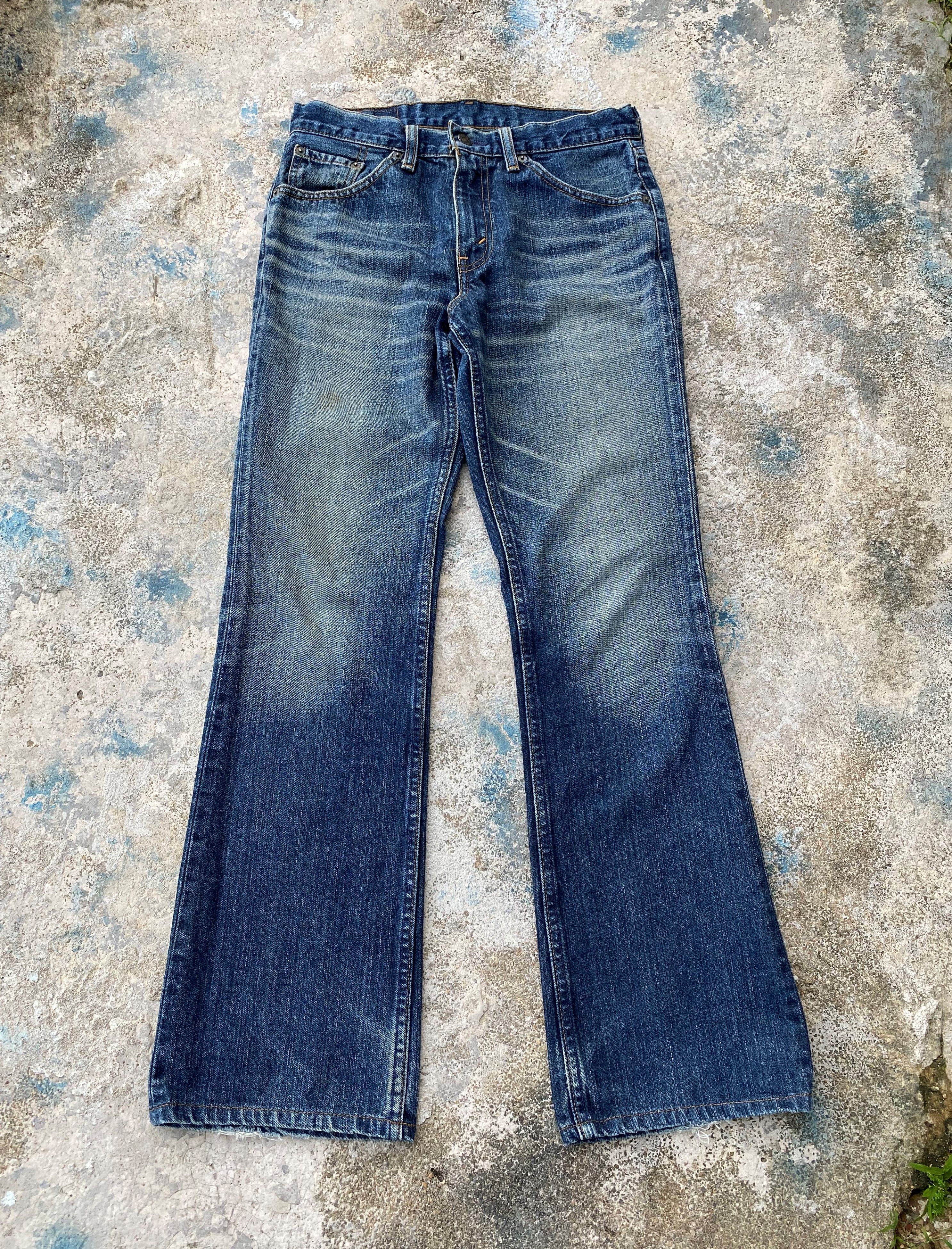 Levi's × Vintage Vintage Levi's 517 Whisker Blue Wash Flared Bootcut Jeans Size US 29 - 1 Thumbnail