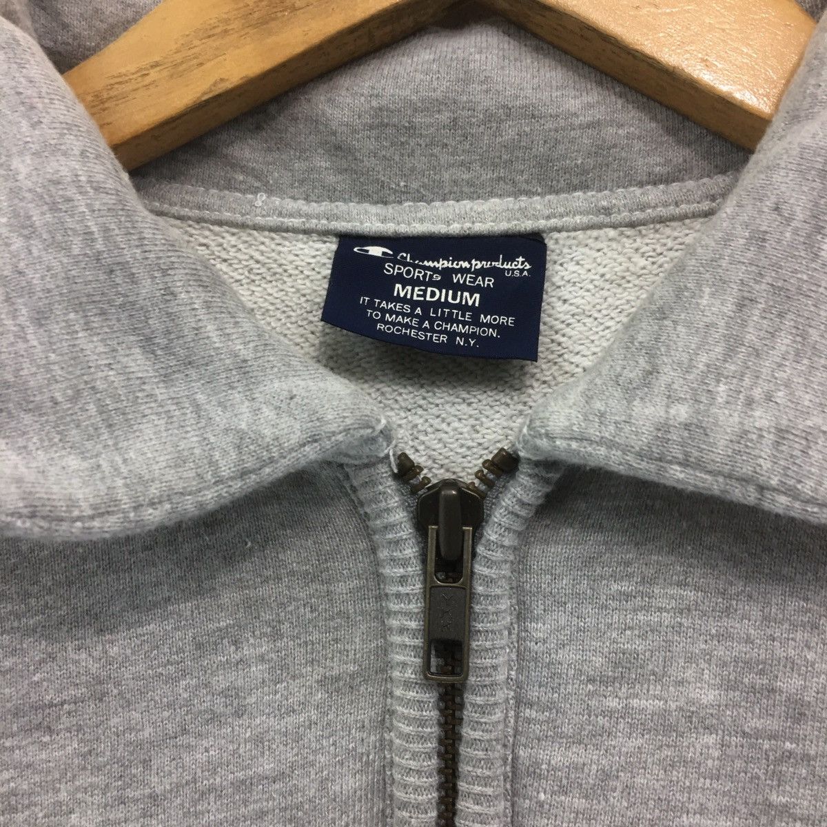 Champion × Vintage Champion Half Zip Sweatshirt Small Logo Champion Sweater Size US M / EU 48-50 / 2 - 4 Thumbnail