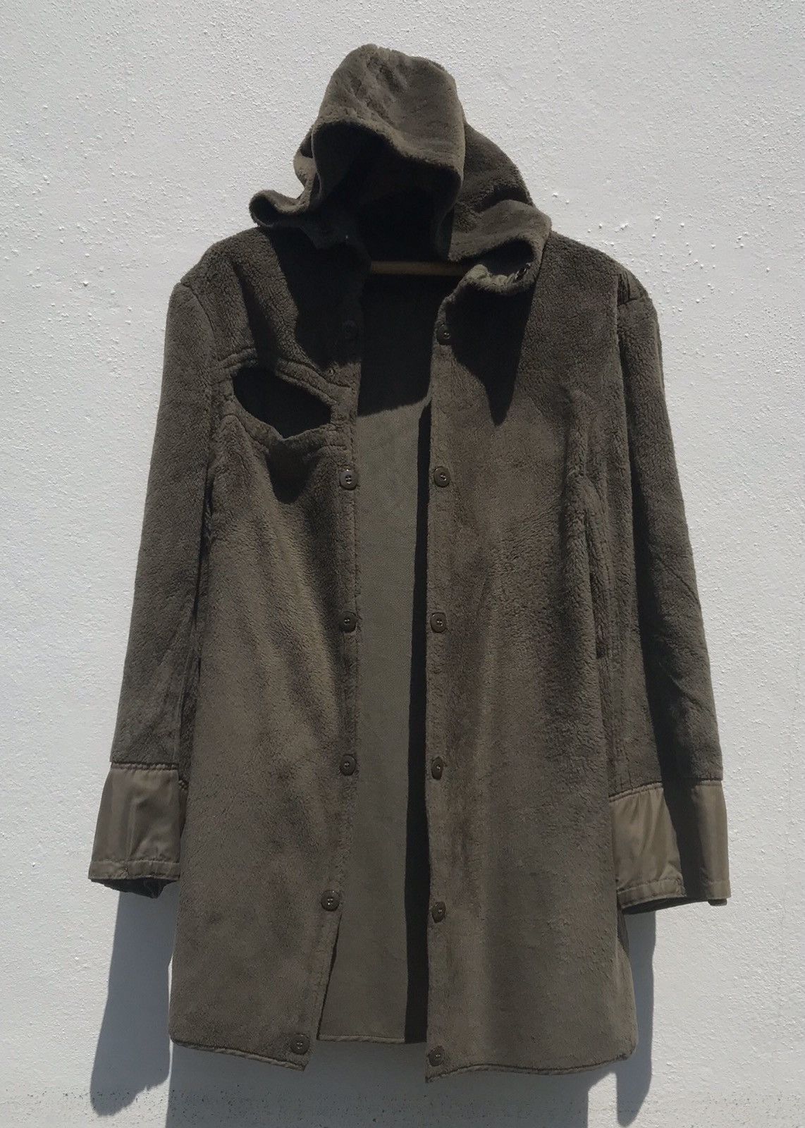 ‼️LAST DROP‼️Structured Cotton Long Cardigan Army Design