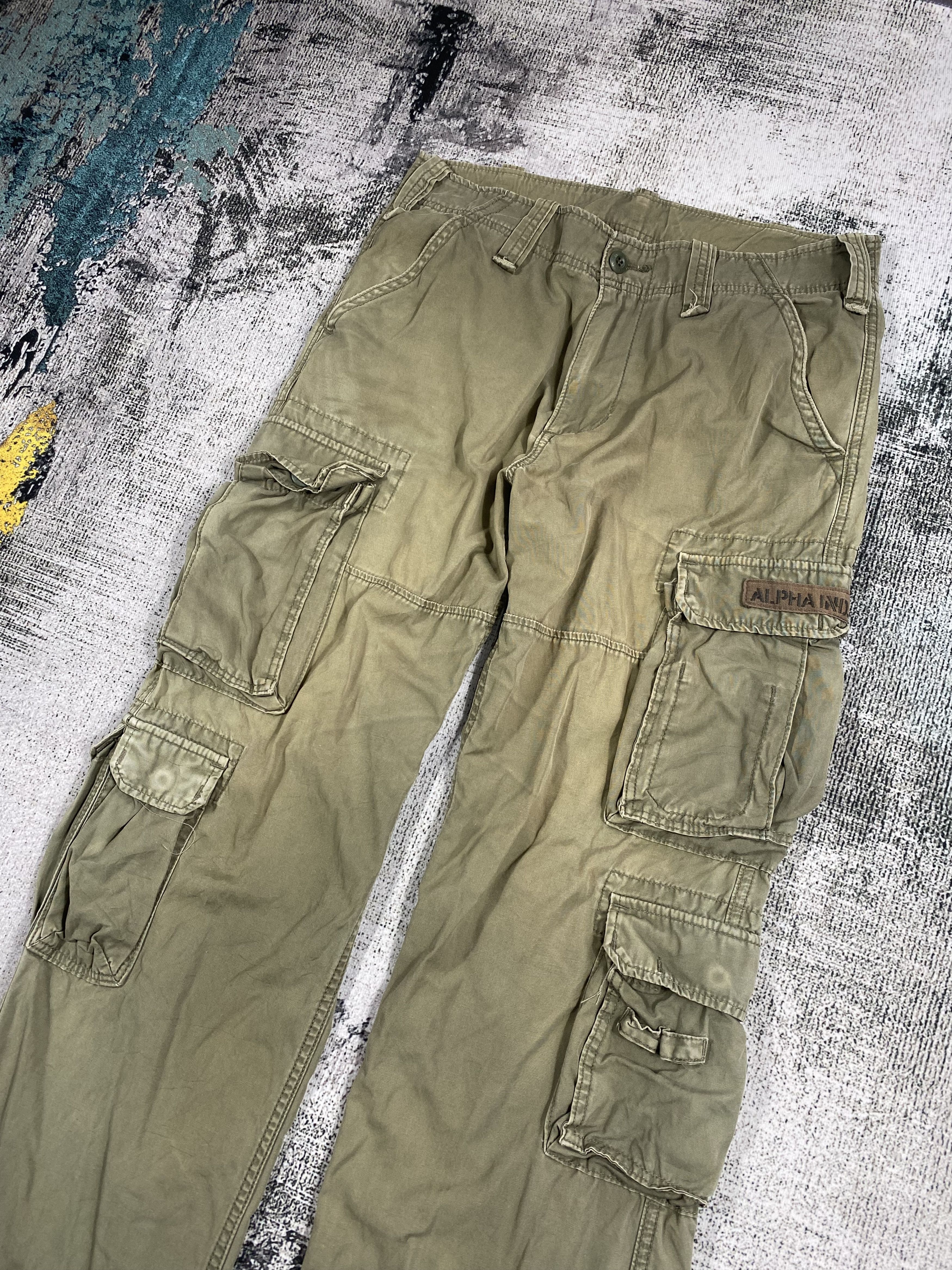 Alpha Industries RARE🔥Military 9 Pockets Tactical Cargo Pants Travis Styled Size US 32 / EU 48 - 2 Thumbnail
