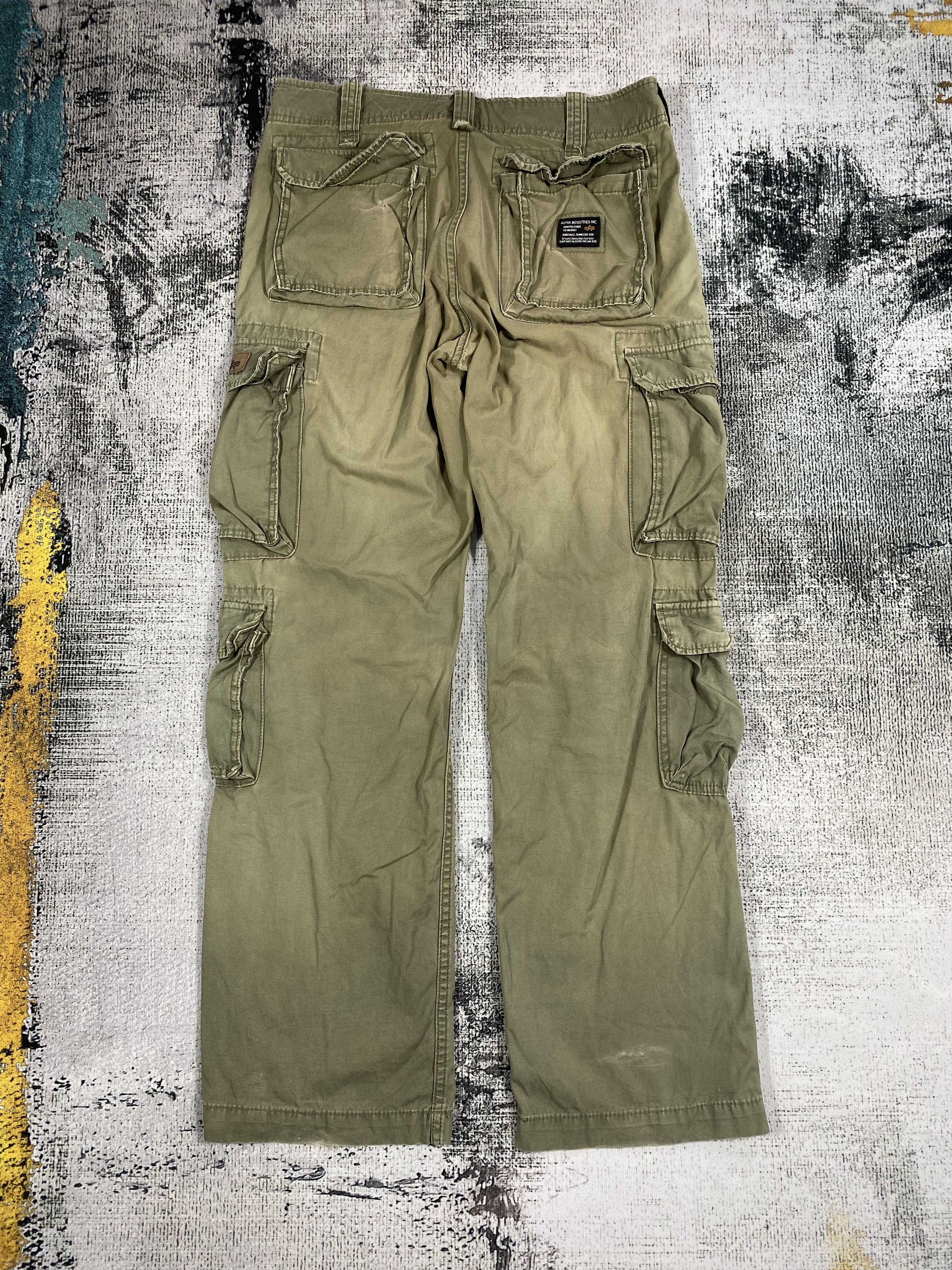 Alpha Industries RARE🔥Military 9 Pockets Tactical Cargo Pants Travis Styled Size US 32 / EU 48 - 7 Thumbnail