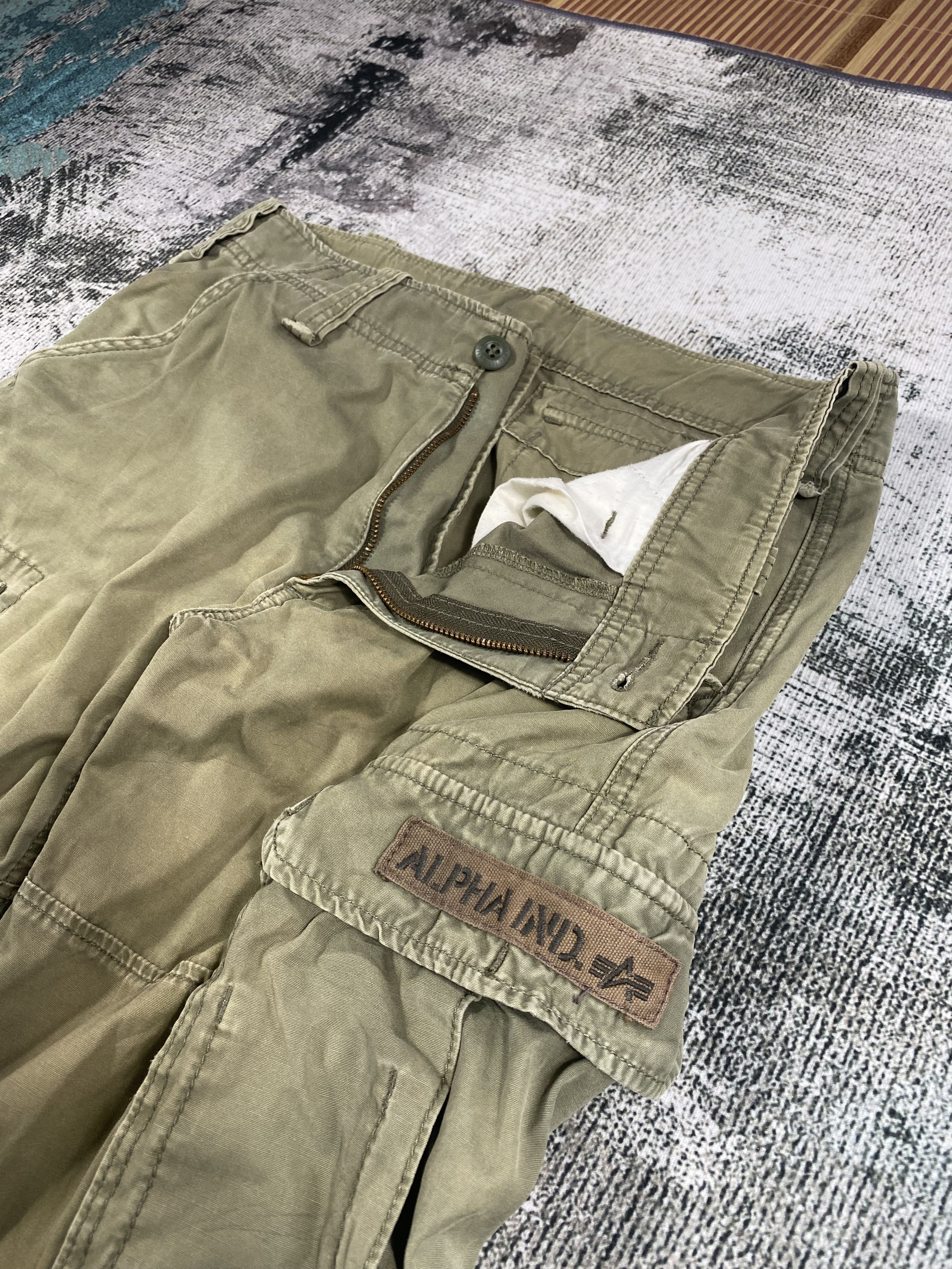 Alpha Industries RARE🔥Military 9 Pockets Tactical Cargo Pants Travis Styled Size US 32 / EU 48 - 4 Thumbnail