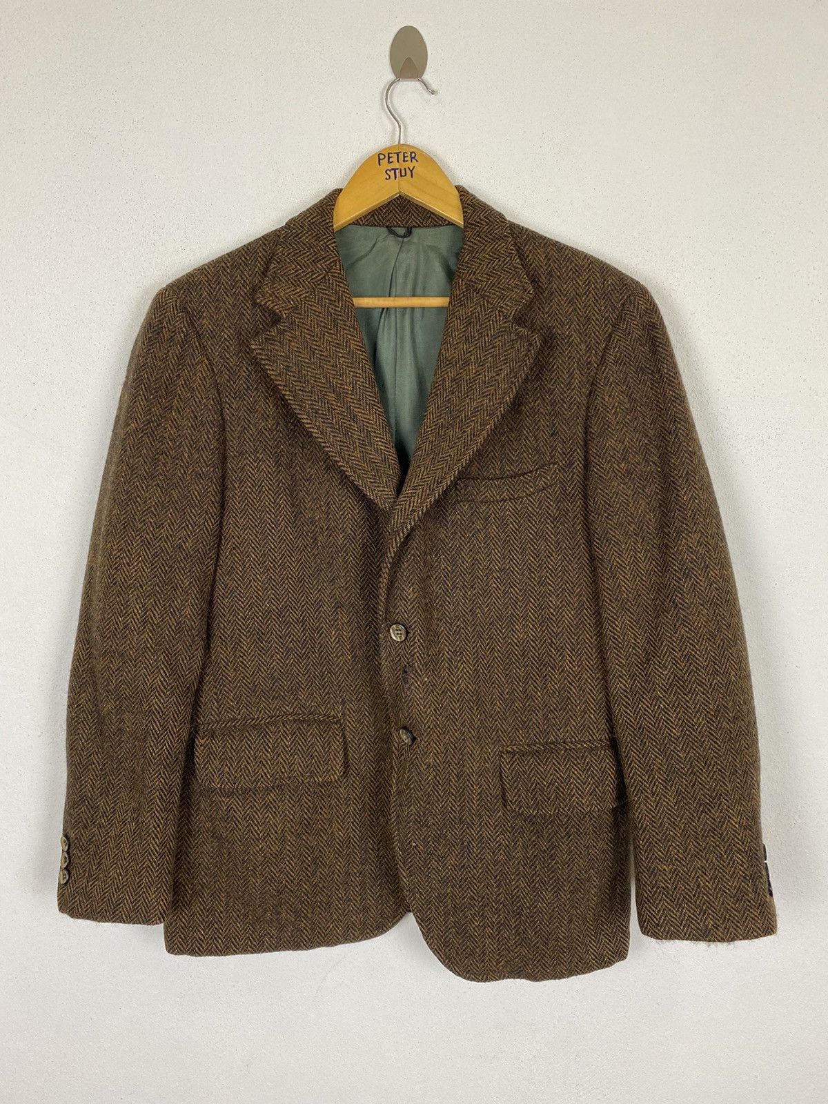 Harris Tweed VINTAGE HARRIS TWEED WOOL JACKET Size US M / EU 48-50 / 2 - 2 Thumbnail