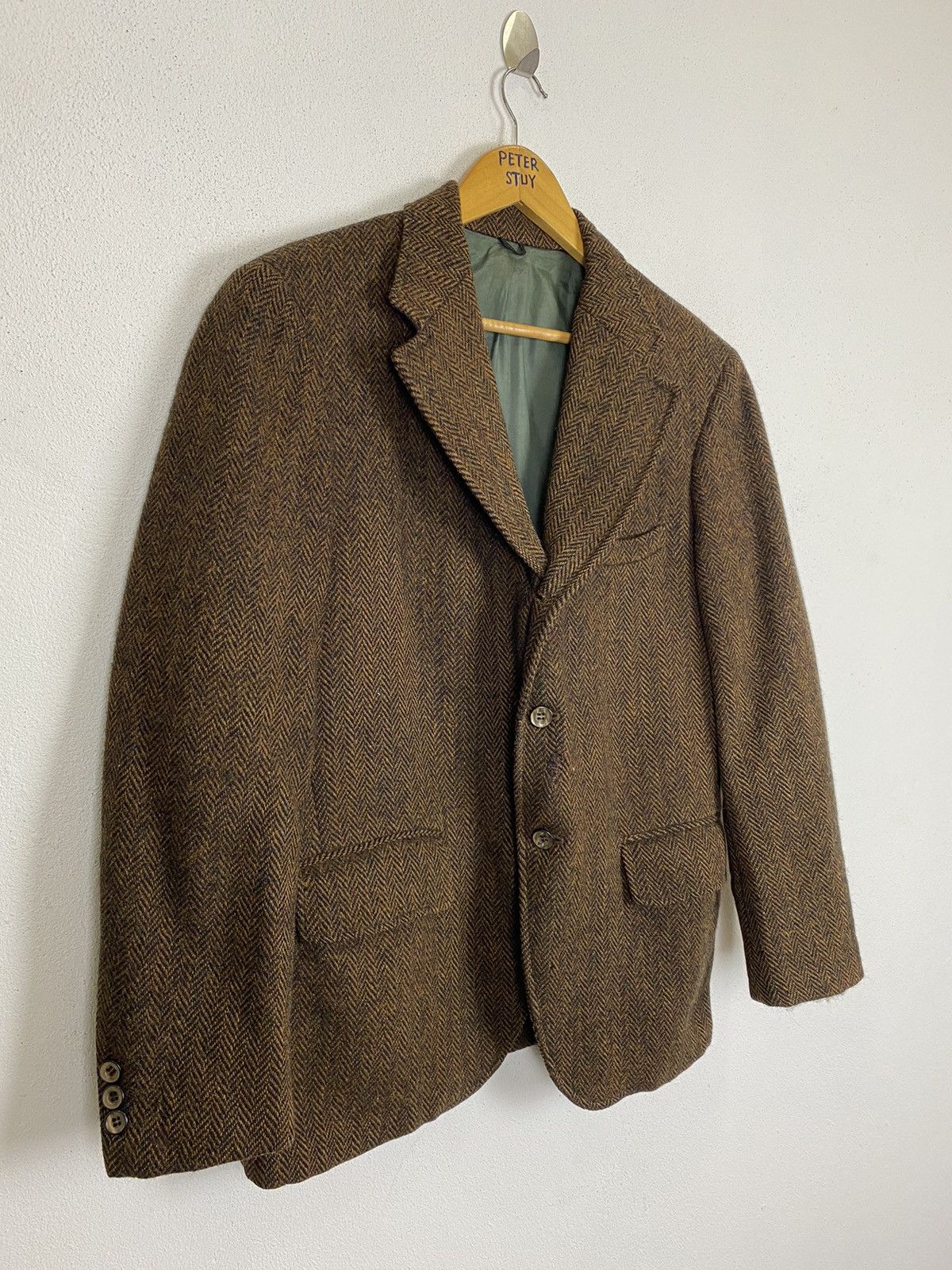 Harris Tweed VINTAGE HARRIS TWEED WOOL JACKET Size US M / EU 48-50 / 2 - 4 Thumbnail