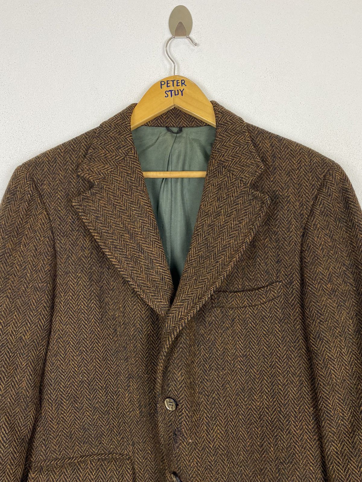 Harris Tweed VINTAGE HARRIS TWEED WOOL JACKET Size US M / EU 48-50 / 2 - 5 Thumbnail
