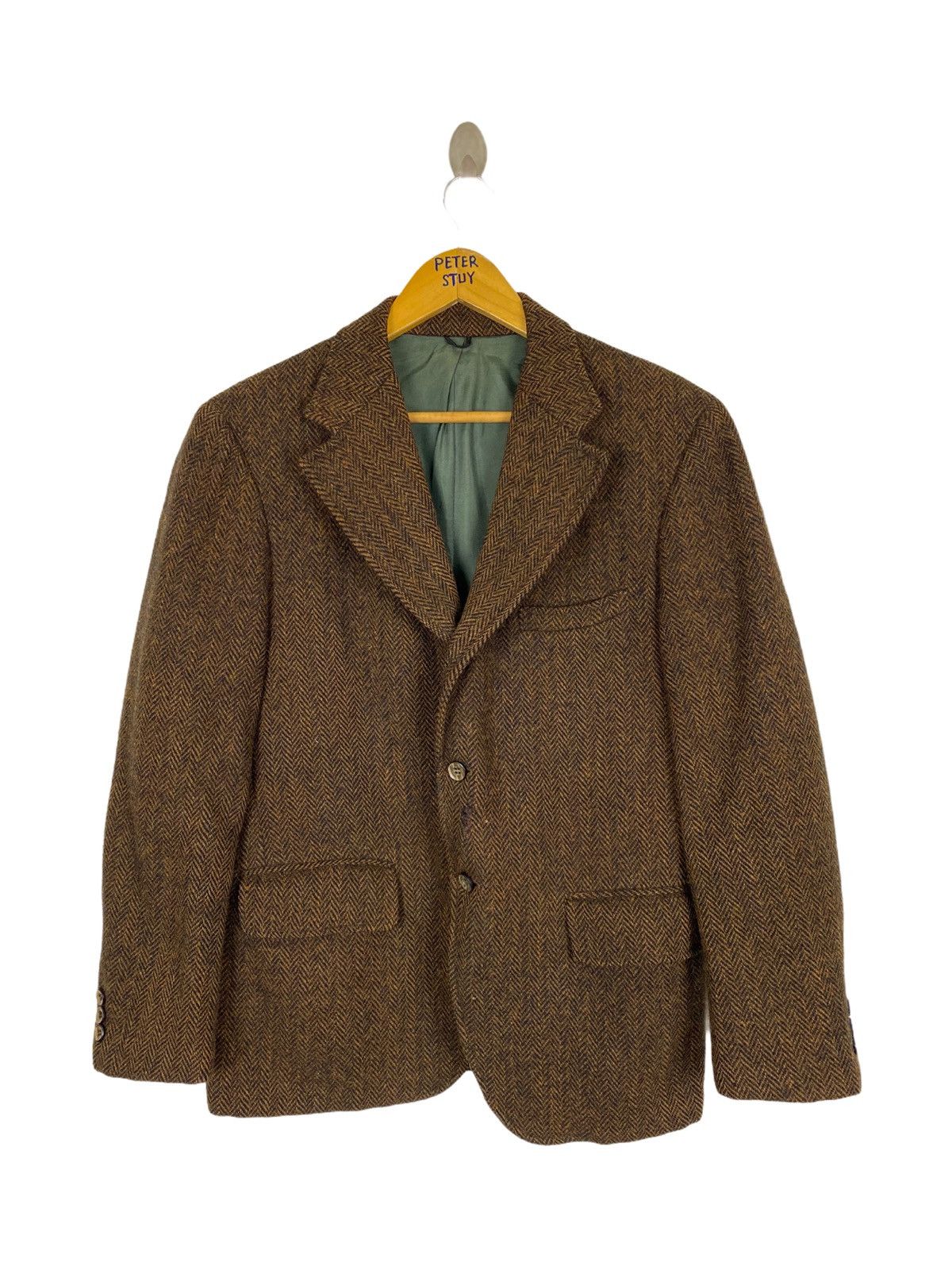 Harris Tweed VINTAGE HARRIS TWEED WOOL JACKET Size US M / EU 48-50 / 2 - 1 Thumbnail