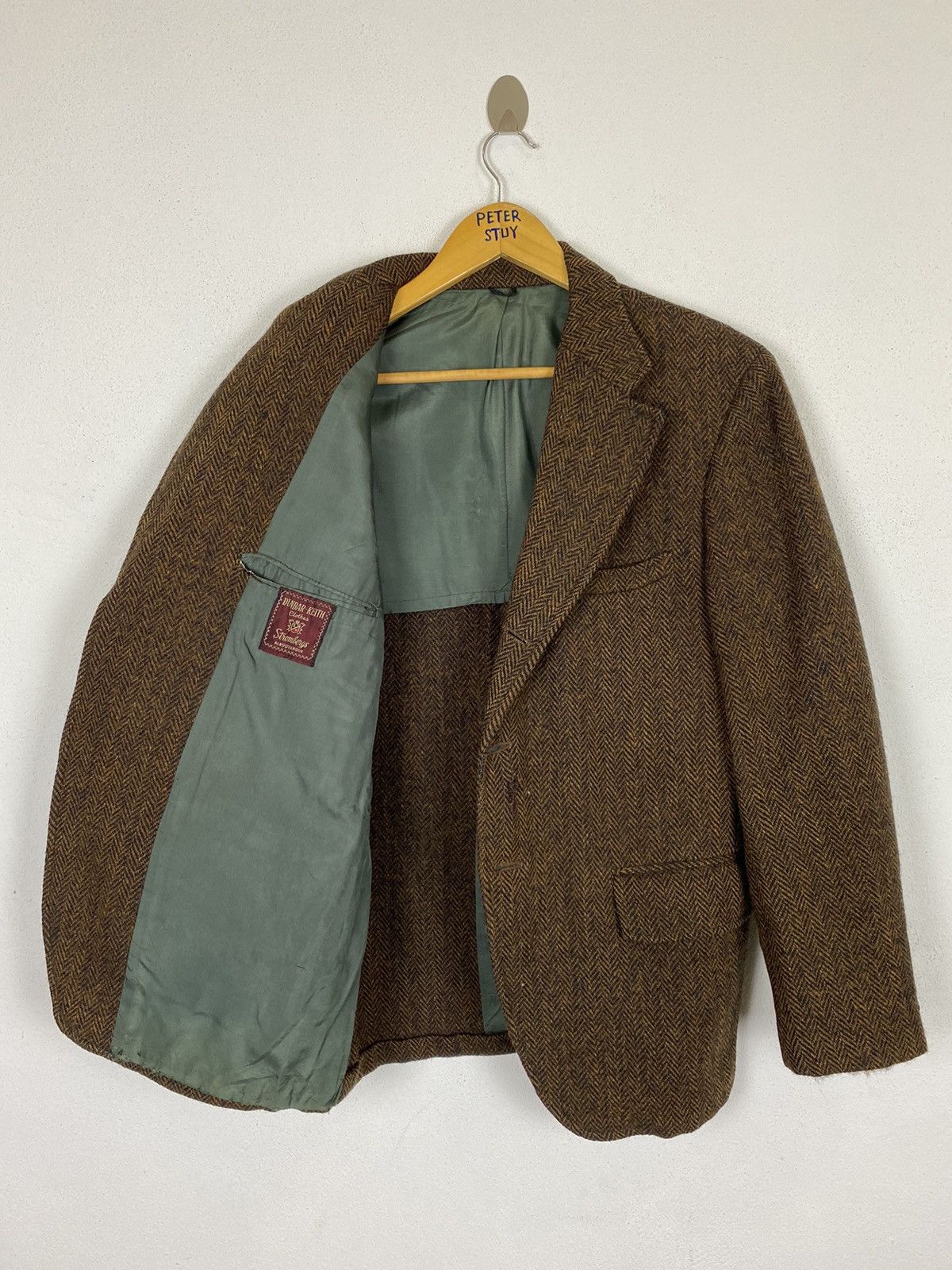 Harris Tweed VINTAGE HARRIS TWEED WOOL JACKET Size US M / EU 48-50 / 2 - 10 Thumbnail