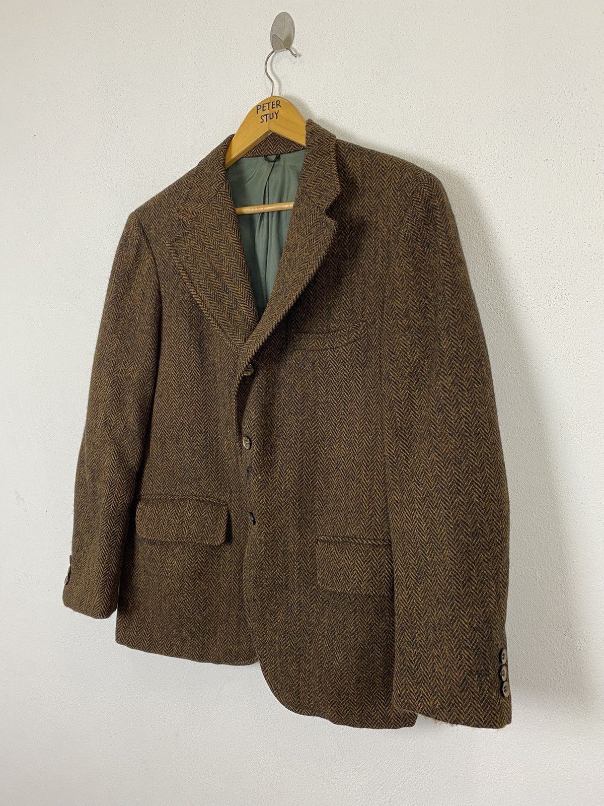 Harris Tweed VINTAGE HARRIS TWEED WOOL JACKET Size US M / EU 48-50 / 2 - 3 Thumbnail