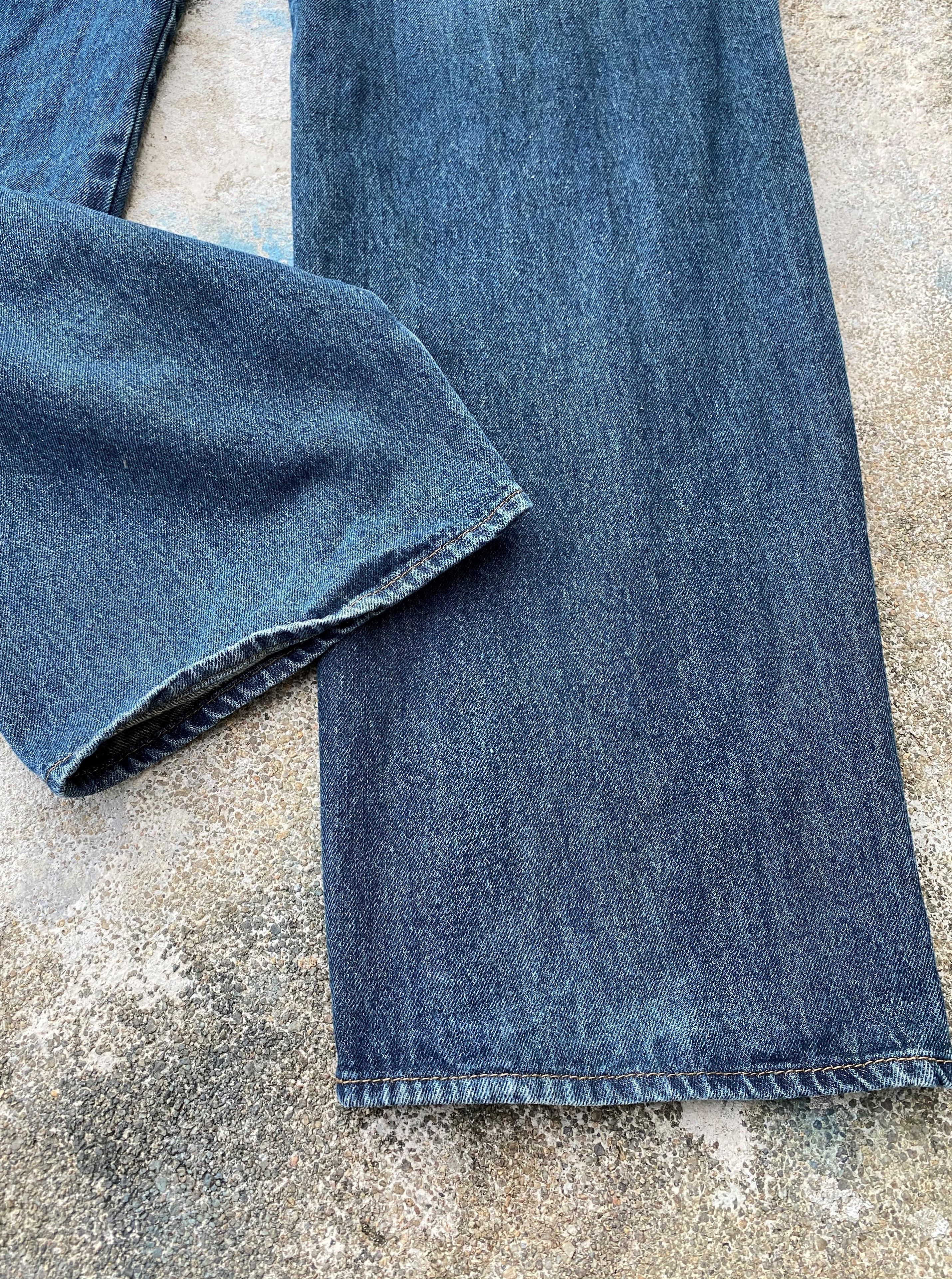 Japanese Brand SICKS💥Vintage Dominate Denim Embroidery Japanese Koi Fish Size US 28 / EU 44 - 11 Thumbnail