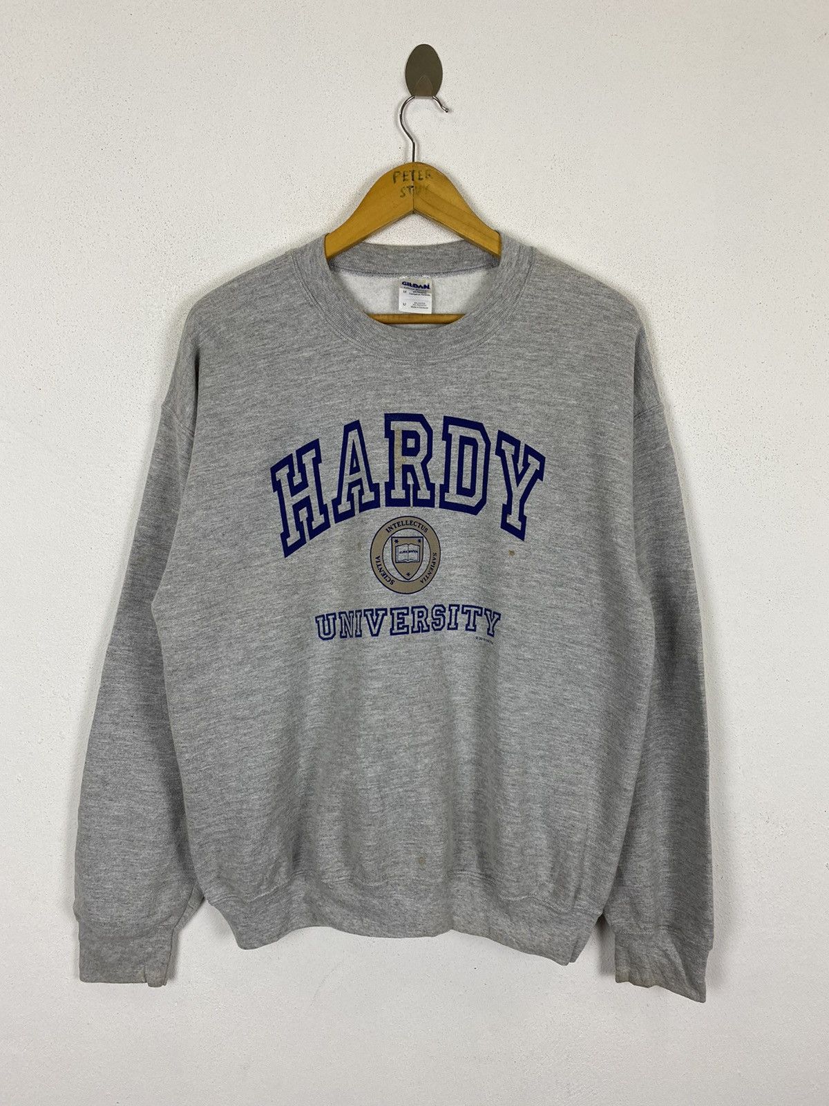 Gildan × Vintage VINTAGE HARDY UNIVERSITY SWEATER Size US M / EU 48-50 / 2 - 2 Thumbnail