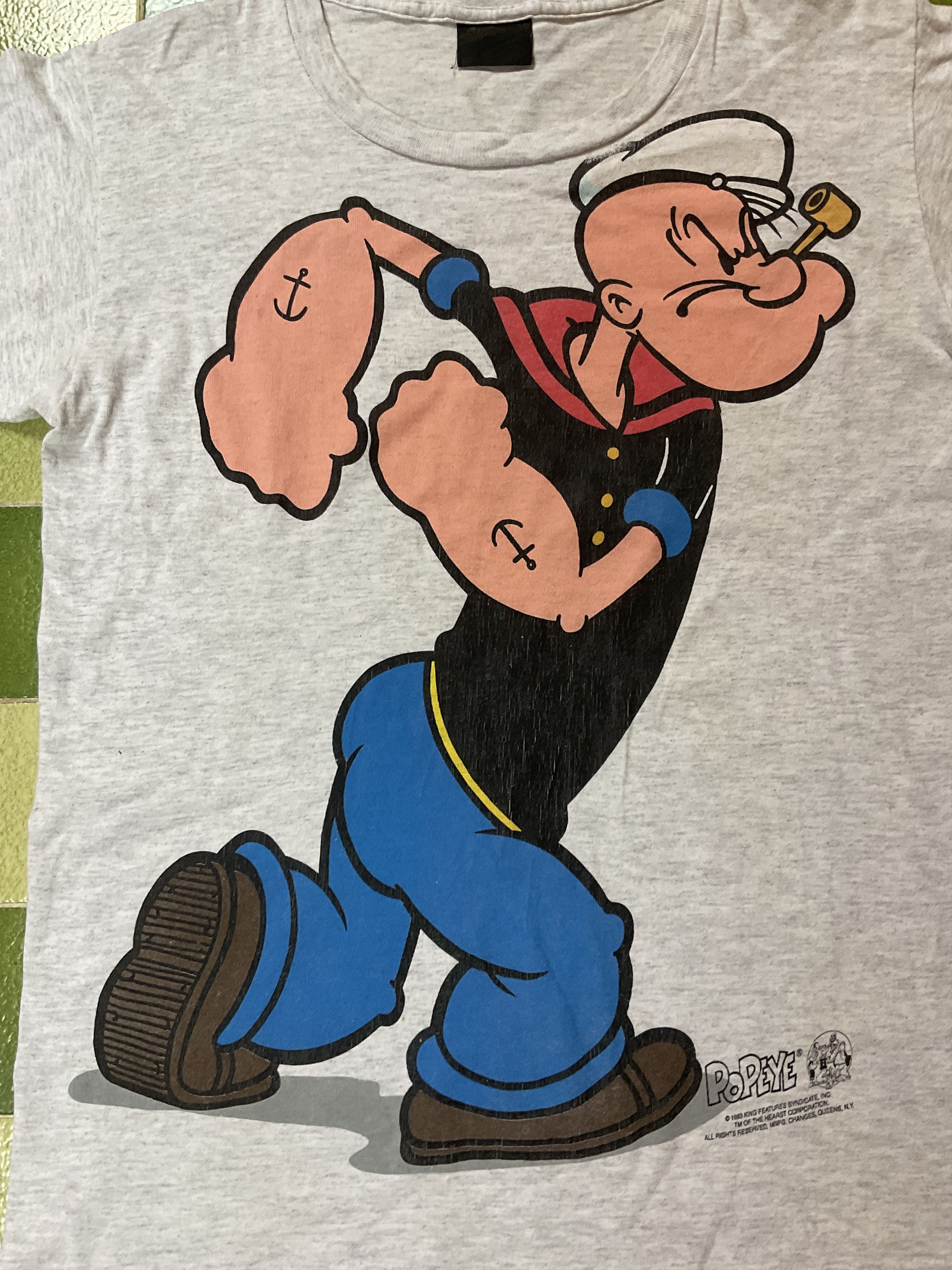 Cartoon Network Vintage 1993 Popeye And Bluto T-Shirt Cartoon Comic Strip Size US M / EU 48-50 / 2 - 3 Thumbnail