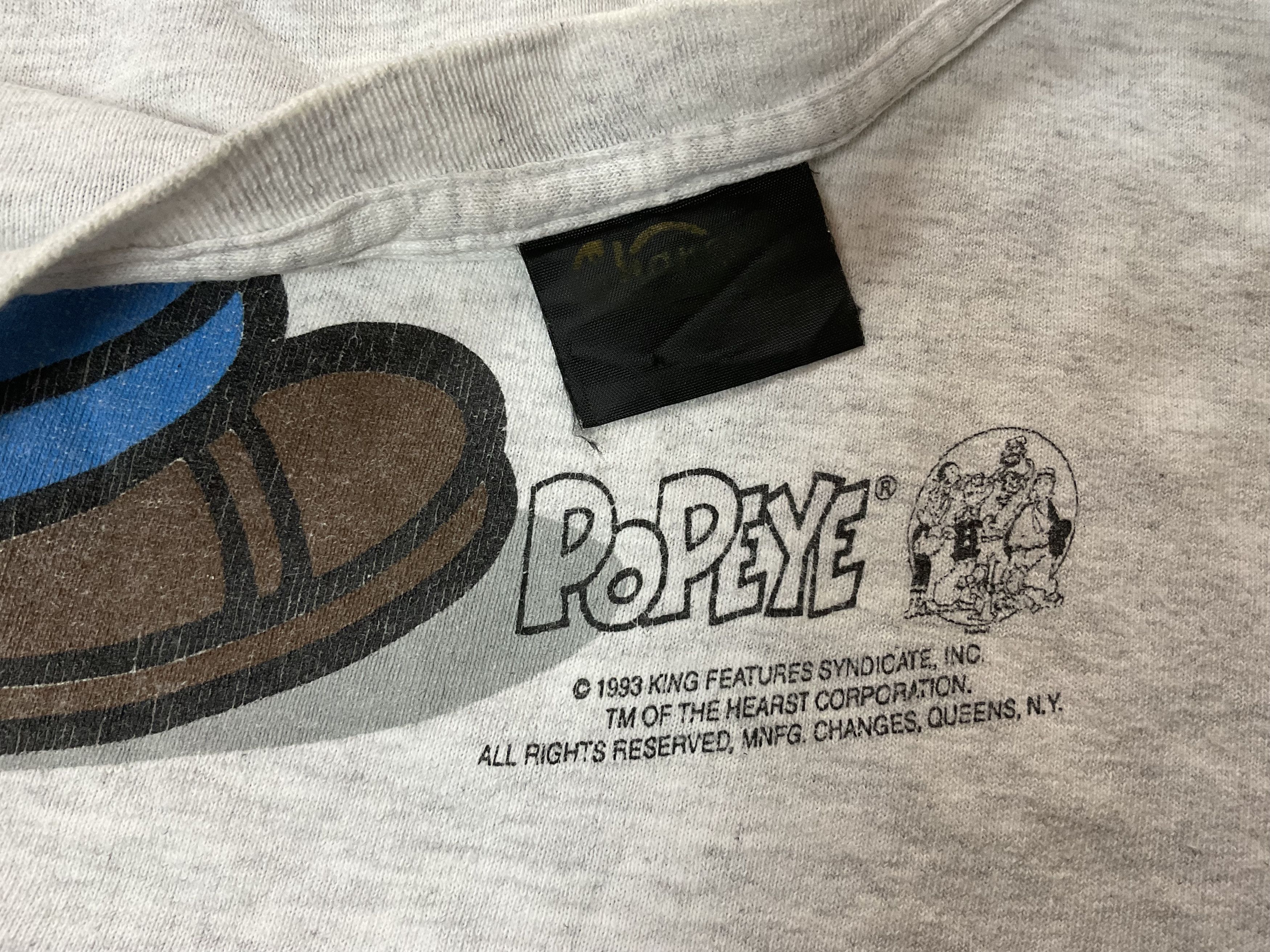 Cartoon Network Vintage 1993 Popeye And Bluto T-Shirt Cartoon Comic Strip Size US M / EU 48-50 / 2 - 7 Thumbnail