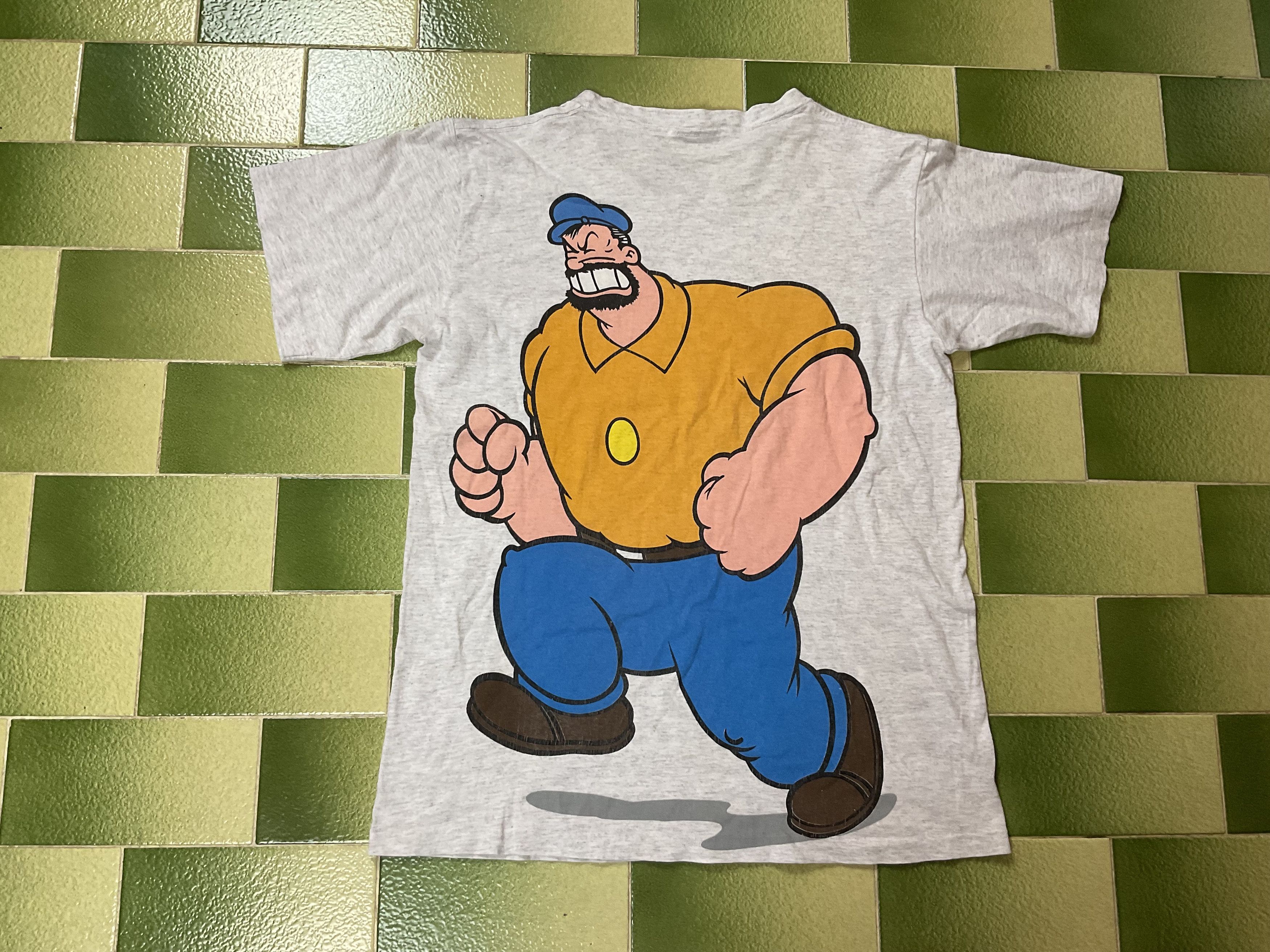 Cartoon Network Vintage 1993 Popeye And Bluto T-Shirt Cartoon Comic Strip Size US M / EU 48-50 / 2 - 2 Thumbnail