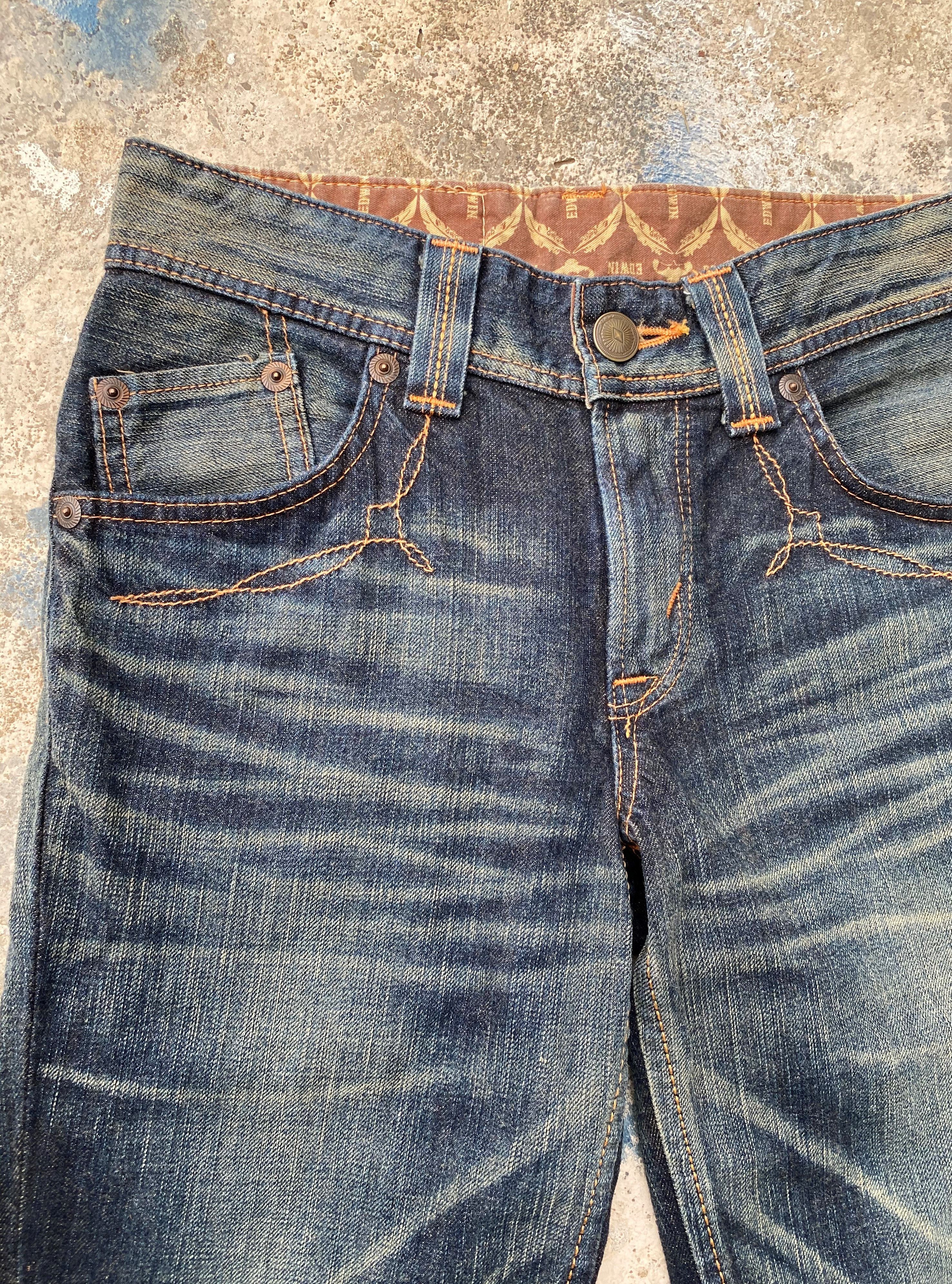 Edwin RARE🔥Vintage Flare Jeans Exclusive Edwin Rusty Whiskers Size US 26 / EU 42 - 7 Thumbnail