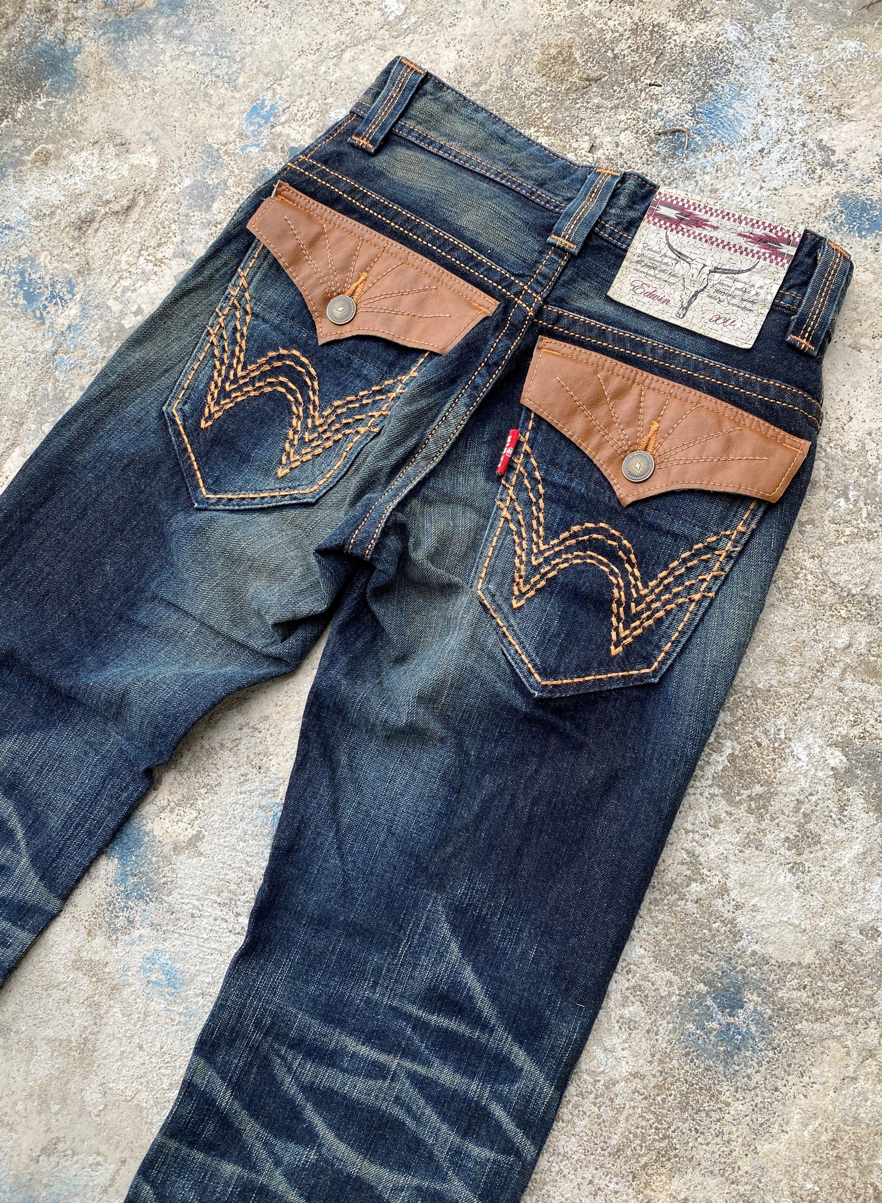 Edwin RARE🔥Vintage Flare Jeans Exclusive Edwin Rusty Whiskers Size US 26 / EU 42 - 12 Thumbnail
