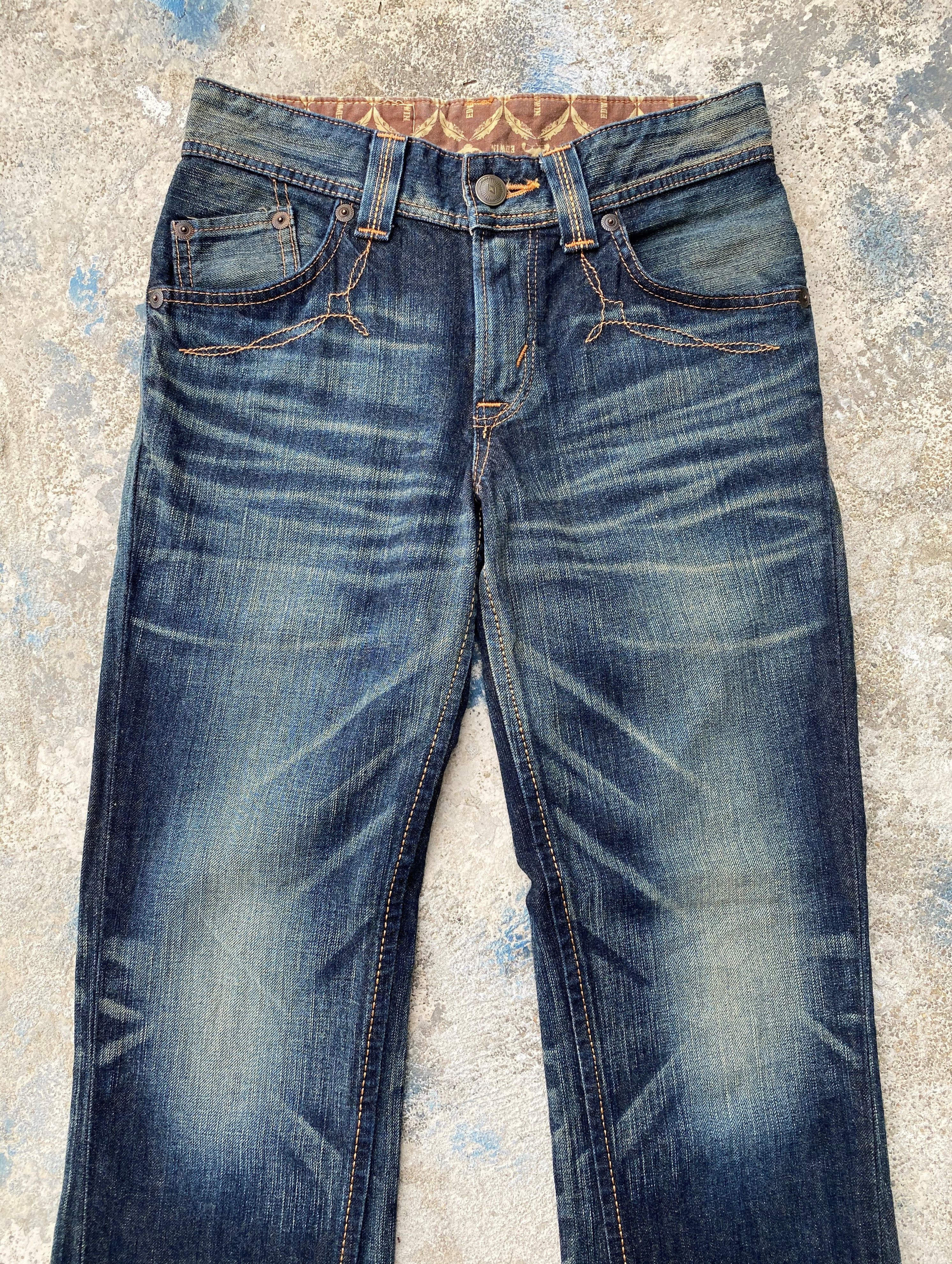 Edwin RARE🔥Vintage Flare Jeans Exclusive Edwin Rusty Whiskers Size US 26 / EU 42 - 5 Thumbnail
