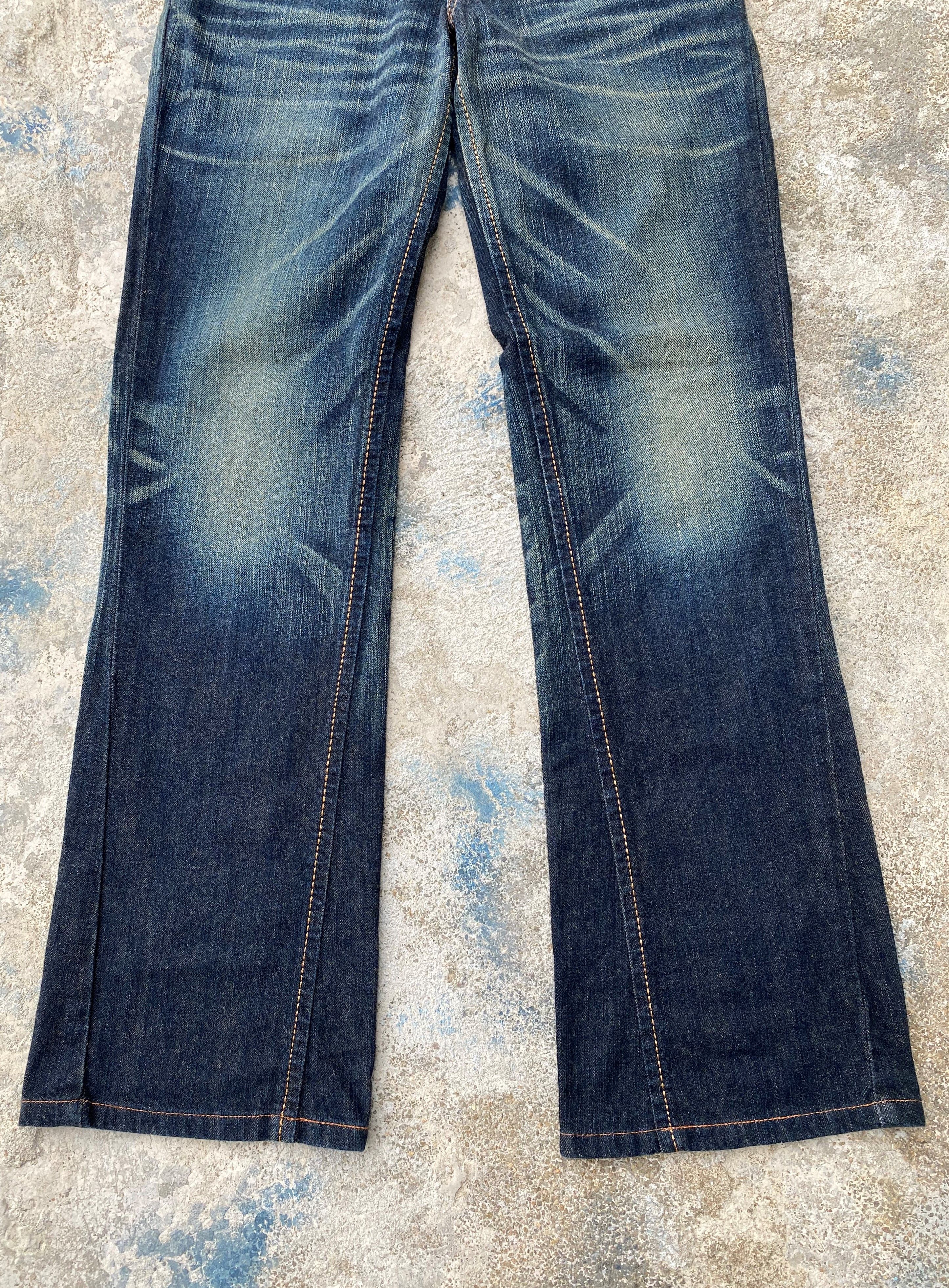 Edwin RARE🔥Vintage Flare Jeans Exclusive Edwin Rusty Whiskers Size US 26 / EU 42 - 6 Thumbnail