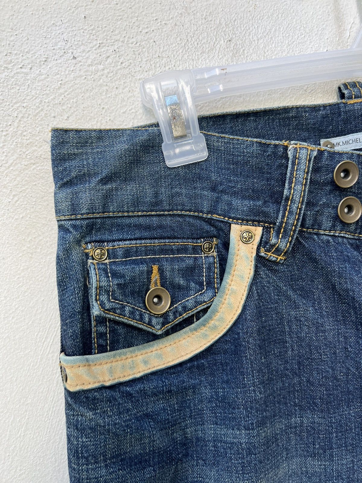 Michel Klein Vintage Michel Klein Homme Paris Hybrid Denim Flare Jeans Size US 31 - 9 Thumbnail