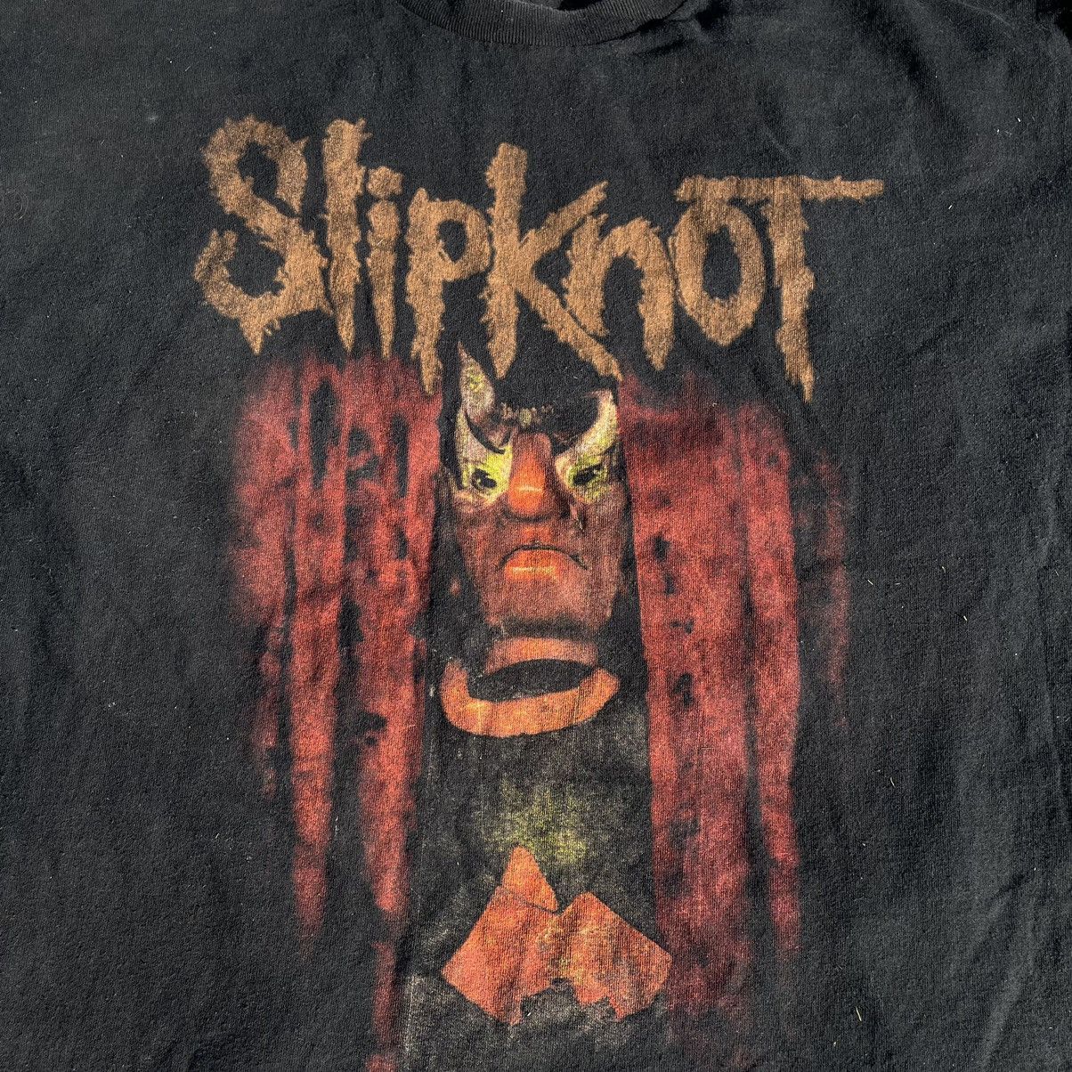 Vintage Vintage 90s Slipknot Band Tee Sun Faded Graphic Grunge XL Size US XL / EU 56 / 4 - 4 Thumbnail