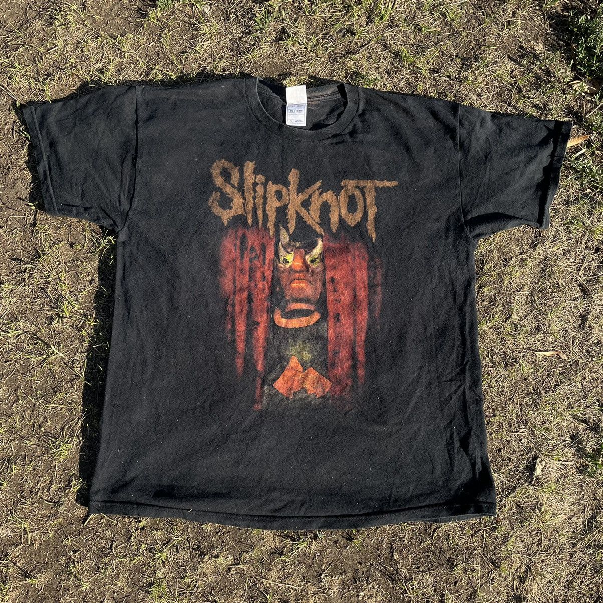 Vintage Vintage 90s Slipknot Band Tee Sun Faded Graphic Grunge XL Size US XL / EU 56 / 4 - 1 Thumbnail