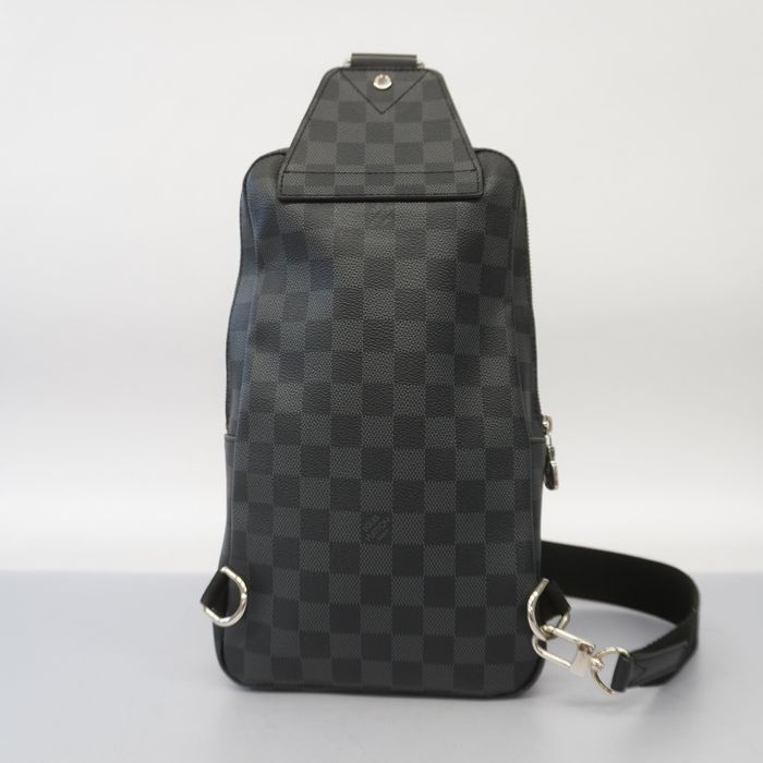 Auth Louis Vuitton Damier Graphite Avenue Sling Bag N41719 Men's