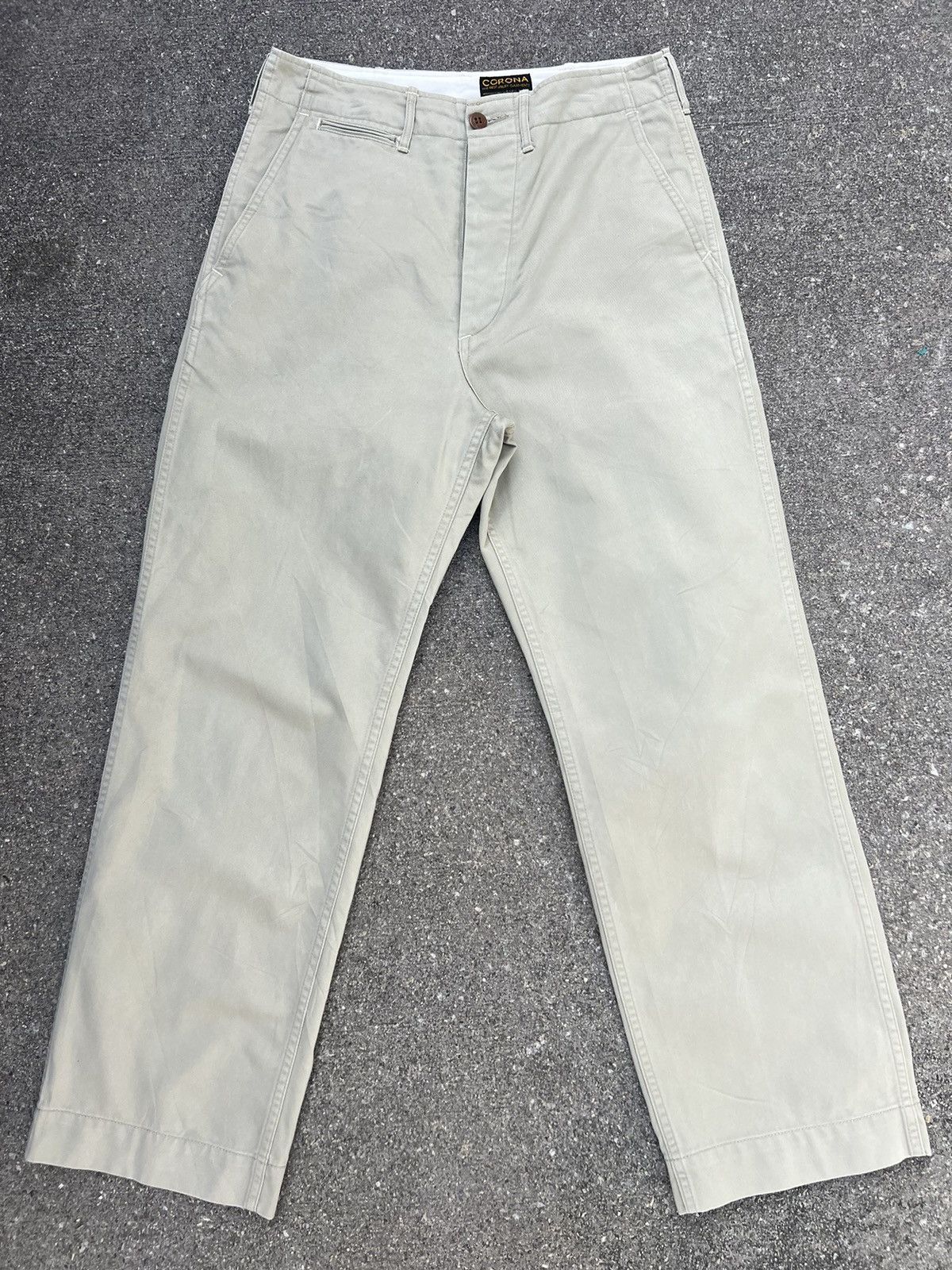 Other Corona japan Khaki Military Chinos Trouser Pant Size US 30 / EU 46 - 1 Thumbnail