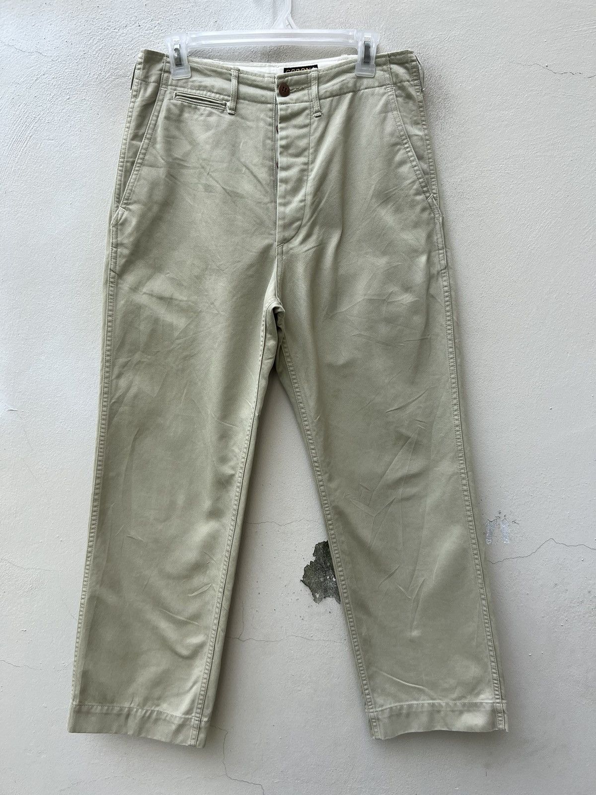 Other Corona japan Khaki Military Chinos Trouser Pant Size US 30 / EU 46 - 6 Thumbnail