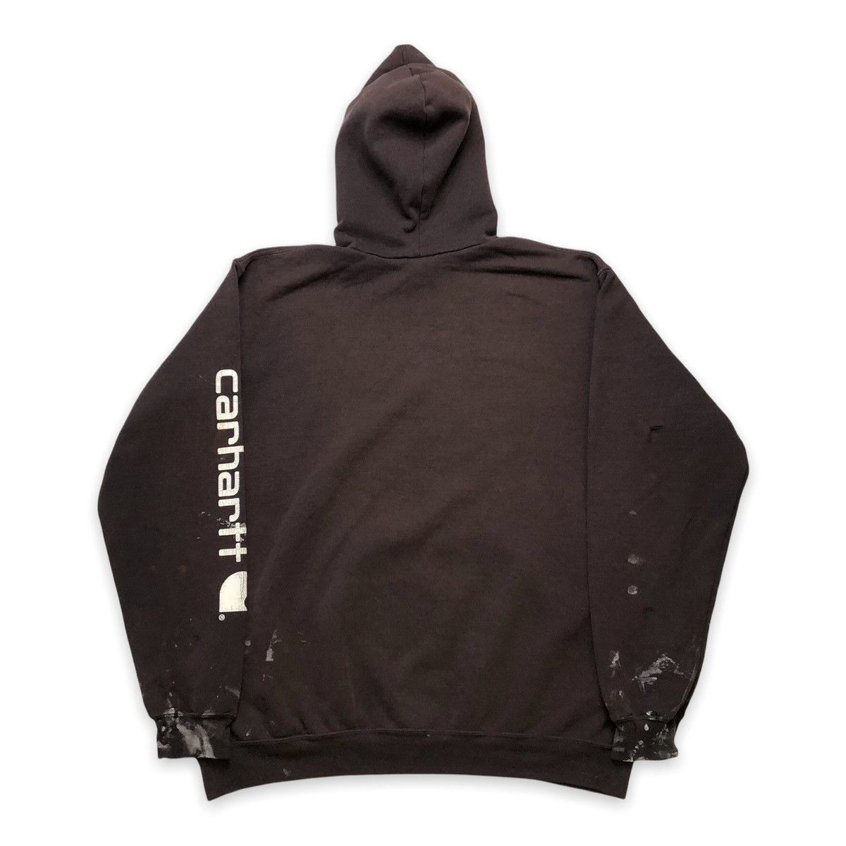 Carhartt Vintage Carhartt Hoodie Paint Thrashed 90s Hooded Sweatshirt Size US XL / EU 56 / 4 - 7 Thumbnail