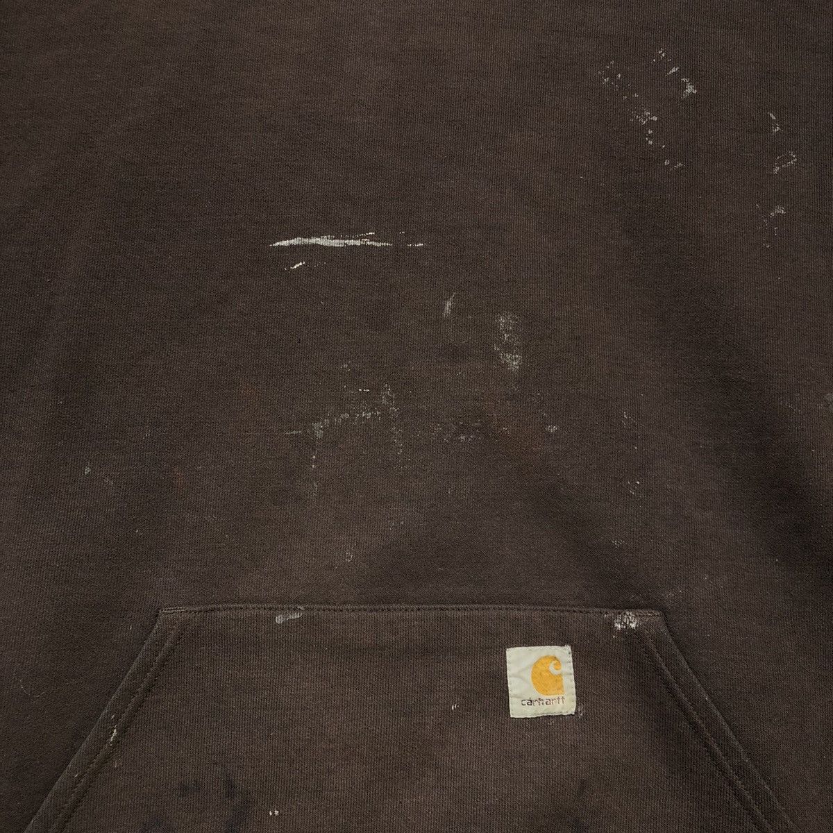 Carhartt Vintage Carhartt Hoodie Paint Thrashed 90s Hooded Sweatshirt Size US XL / EU 56 / 4 - 3 Thumbnail