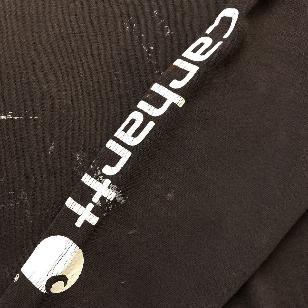 Carhartt Vintage Carhartt Hoodie Paint Thrashed 90s Hooded Sweatshirt Size US XL / EU 56 / 4 - 5 Thumbnail