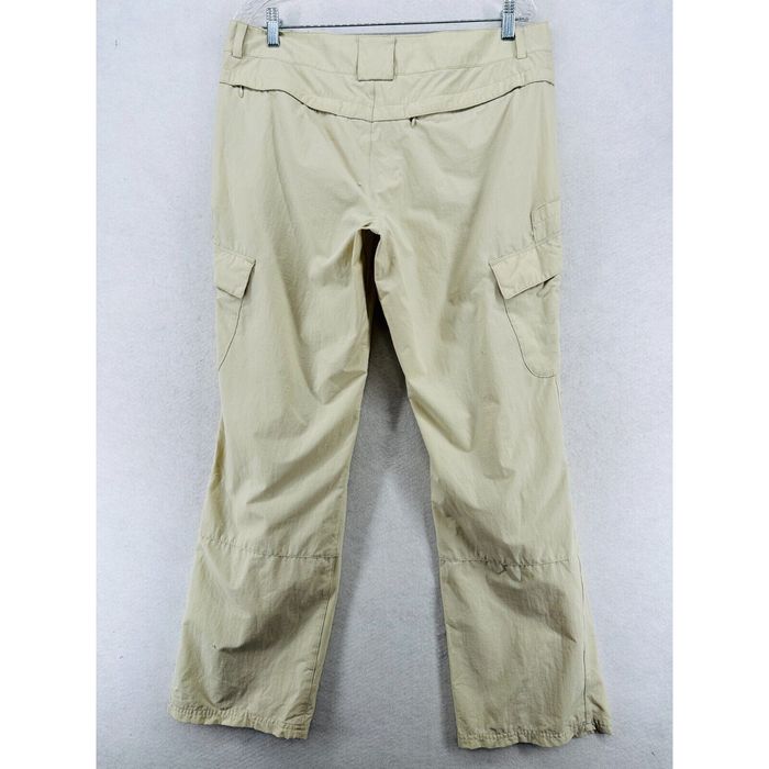 Vintage EMS EASTERN MOUNTAIN SPORTS Cargo Pants Womens 14 R Straight Zip  Hiking Beige