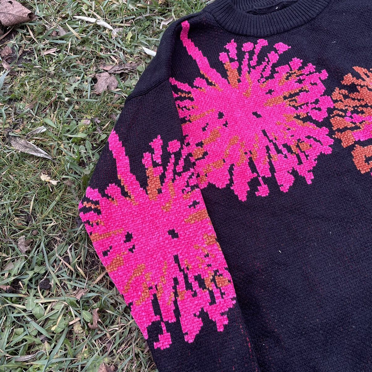 Vintage Vintage Y2K Neon Graphic Sweater Rave Aesthetic Slim Faded M Size M / US 6-8 / IT 42-44 - 4 Thumbnail