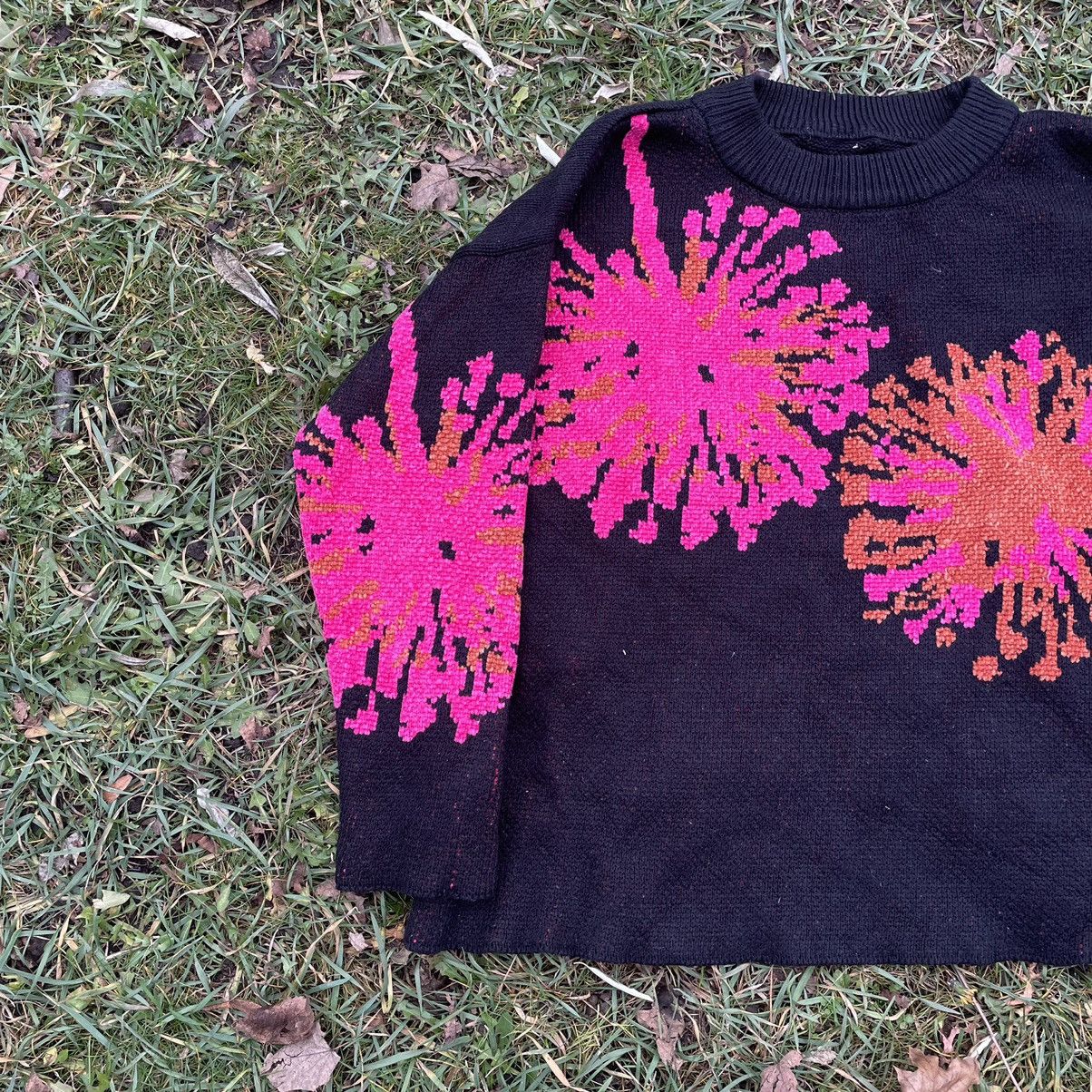 Vintage Vintage Y2K Neon Graphic Sweater Rave Aesthetic Slim Faded M Size M / US 6-8 / IT 42-44 - 3 Thumbnail