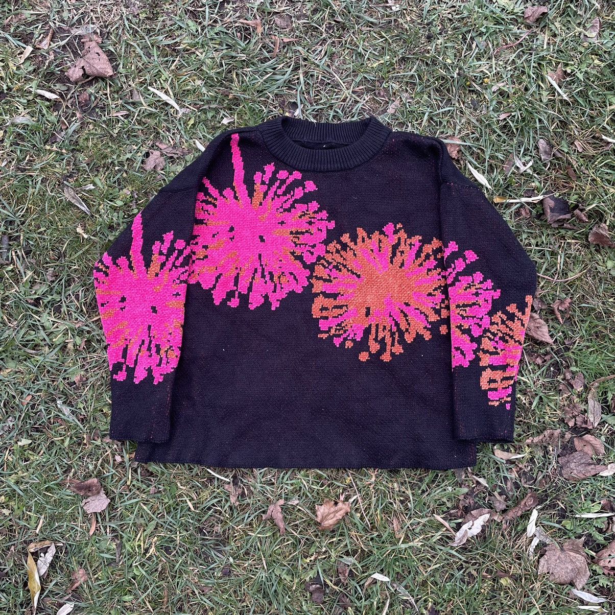 Vintage Vintage Y2K Neon Graphic Sweater Rave Aesthetic Slim Faded M Size M / US 6-8 / IT 42-44 - 1 Thumbnail