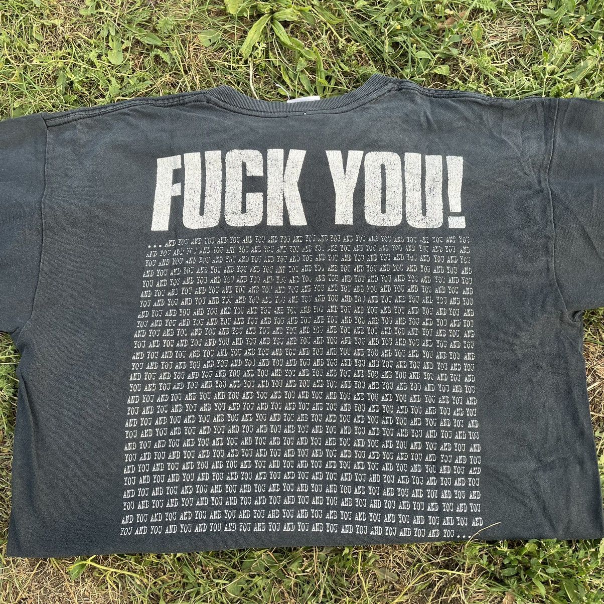 Vintage Vintage Y2K Graphic Tee All Over Print Punk Streetwear M Size US M / EU 48-50 / 2 - 1 Thumbnail