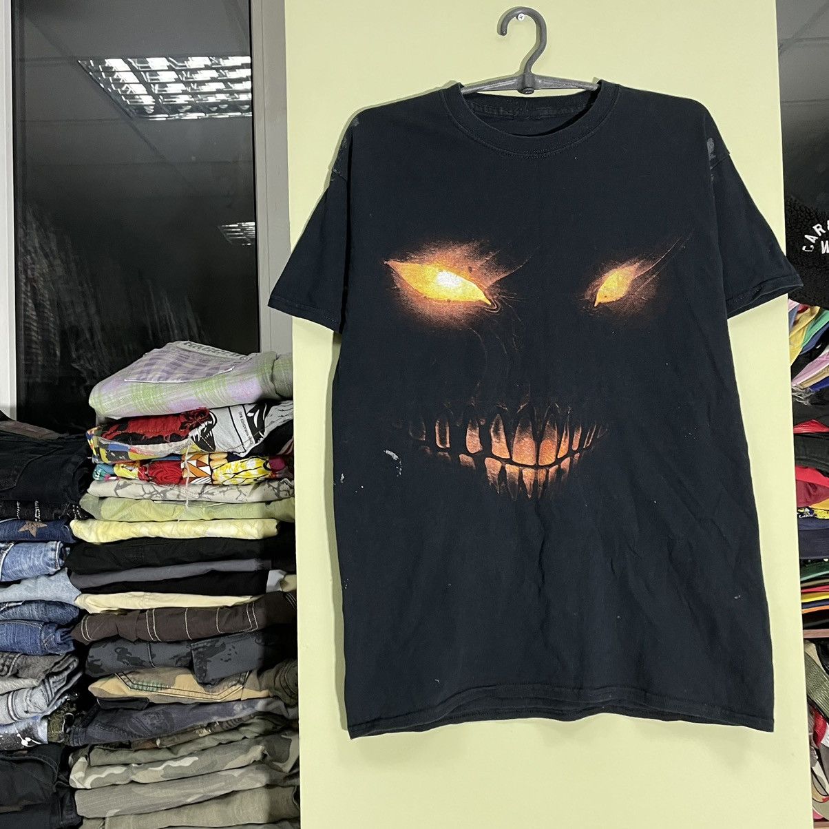 Vintage Vintage Y2K Graphic Tee Horror Skull Dark Gothic Grunge L Size US L / EU 52-54 / 3 - 3 Thumbnail