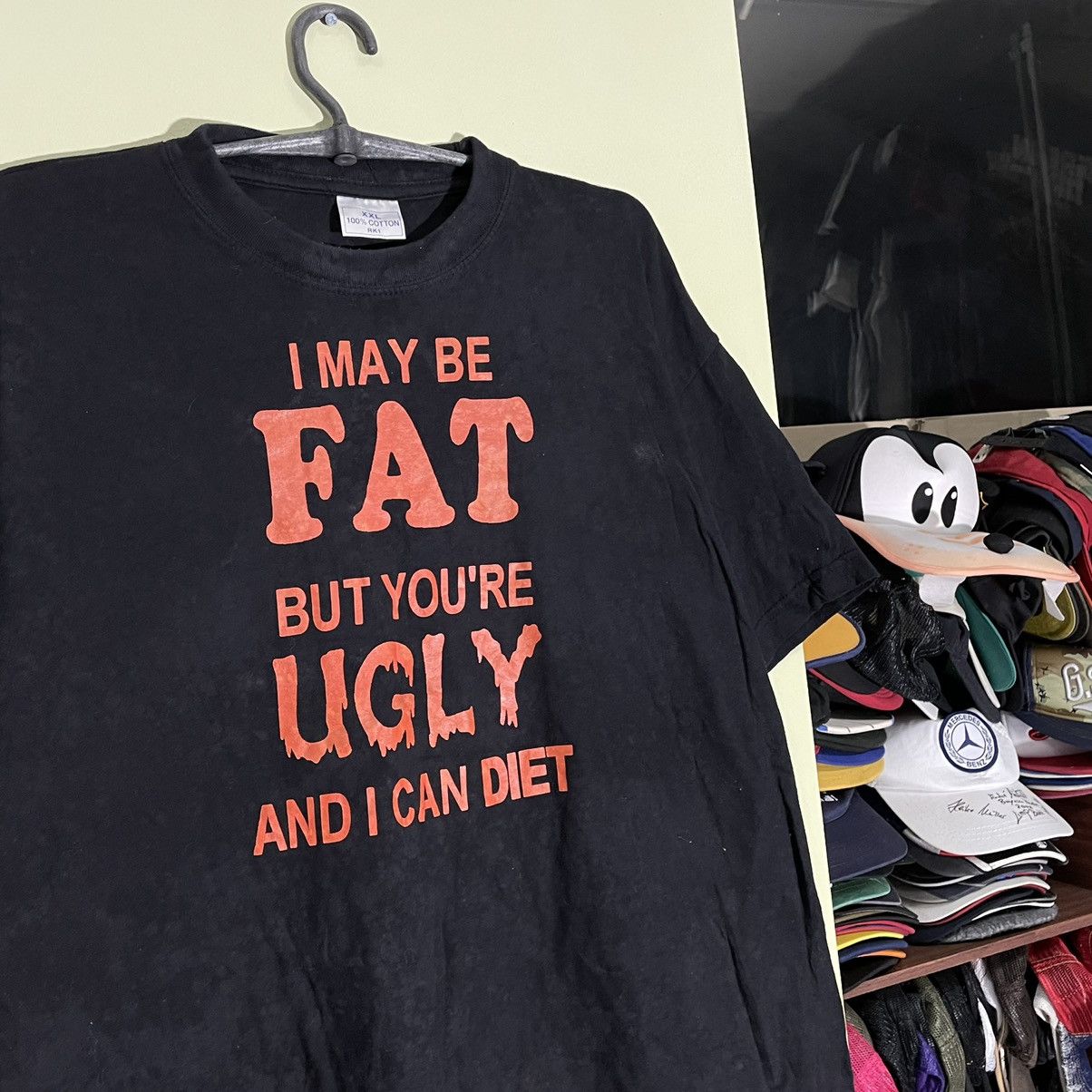 Vintage Vintage 90s Faded Black Graphic Tee Punk Humor Oversized XXL Size US XXL / EU 58 / 5 - 2 Thumbnail