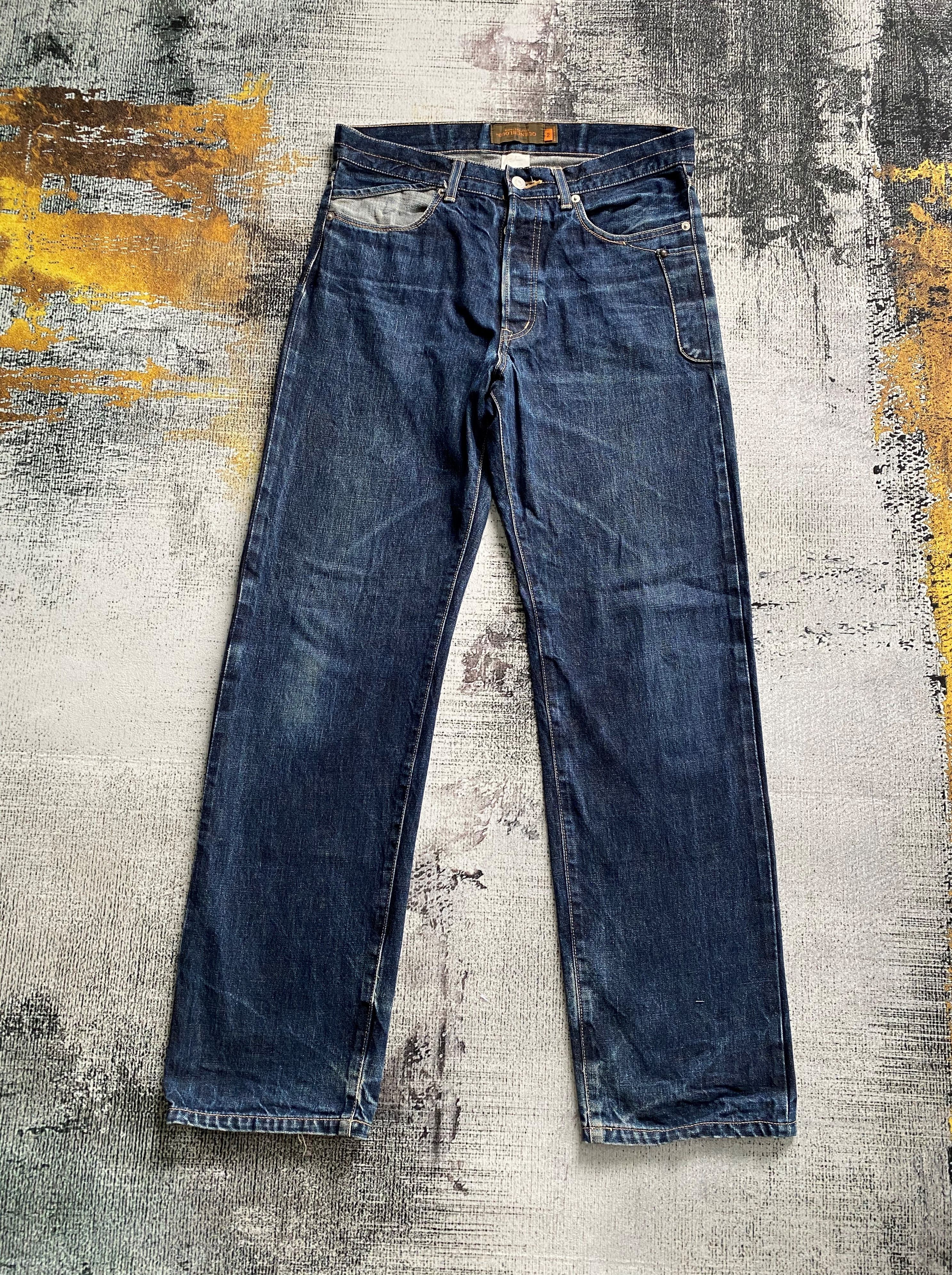 image of Japanese Denim Quenchloud Redline Selvedge Distressed Denim, Men's (Size 31)