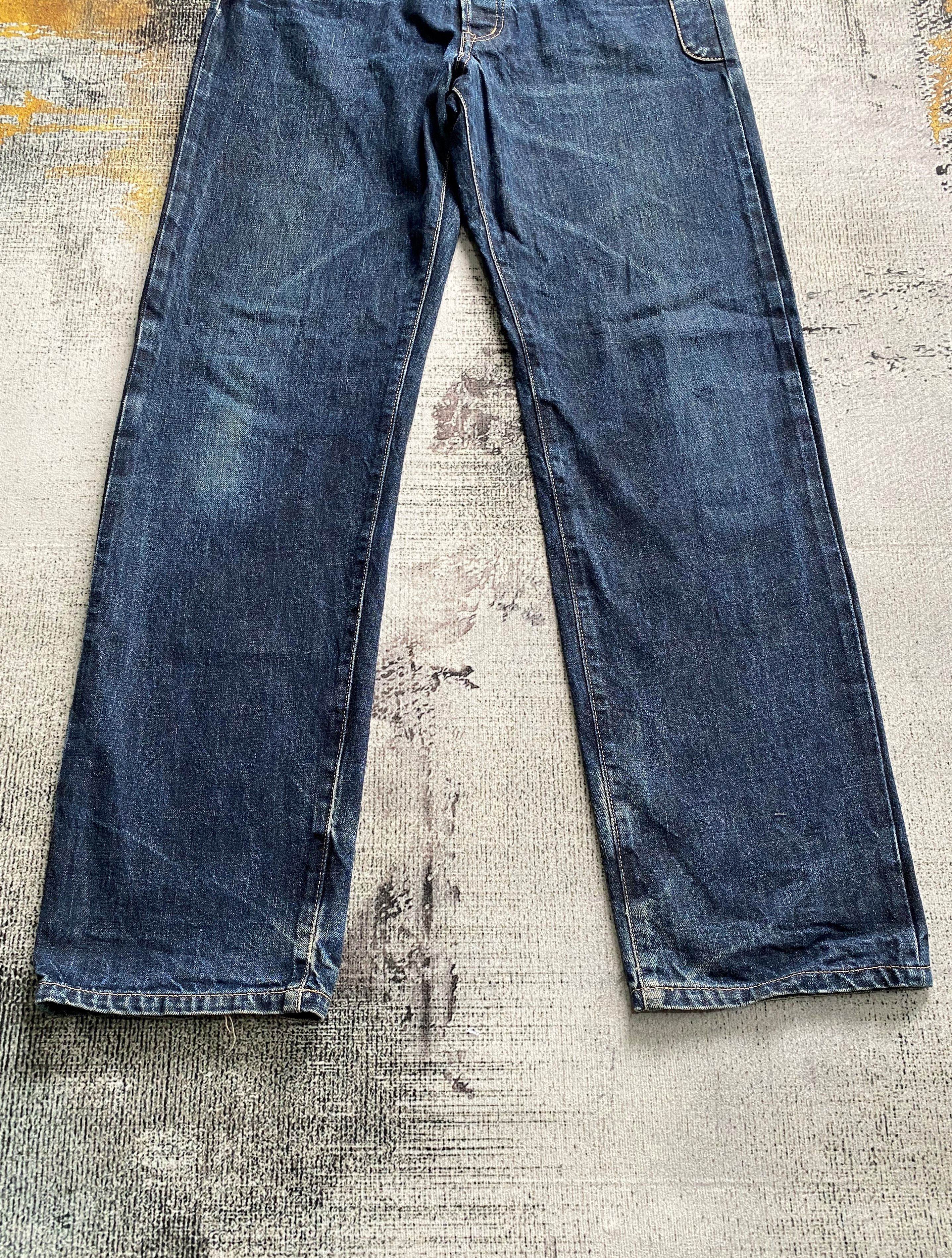 Japanese Brand Japanese Denim Quenchloud Redline Selvedge Distressed Denim Size US 31 - 5 Thumbnail
