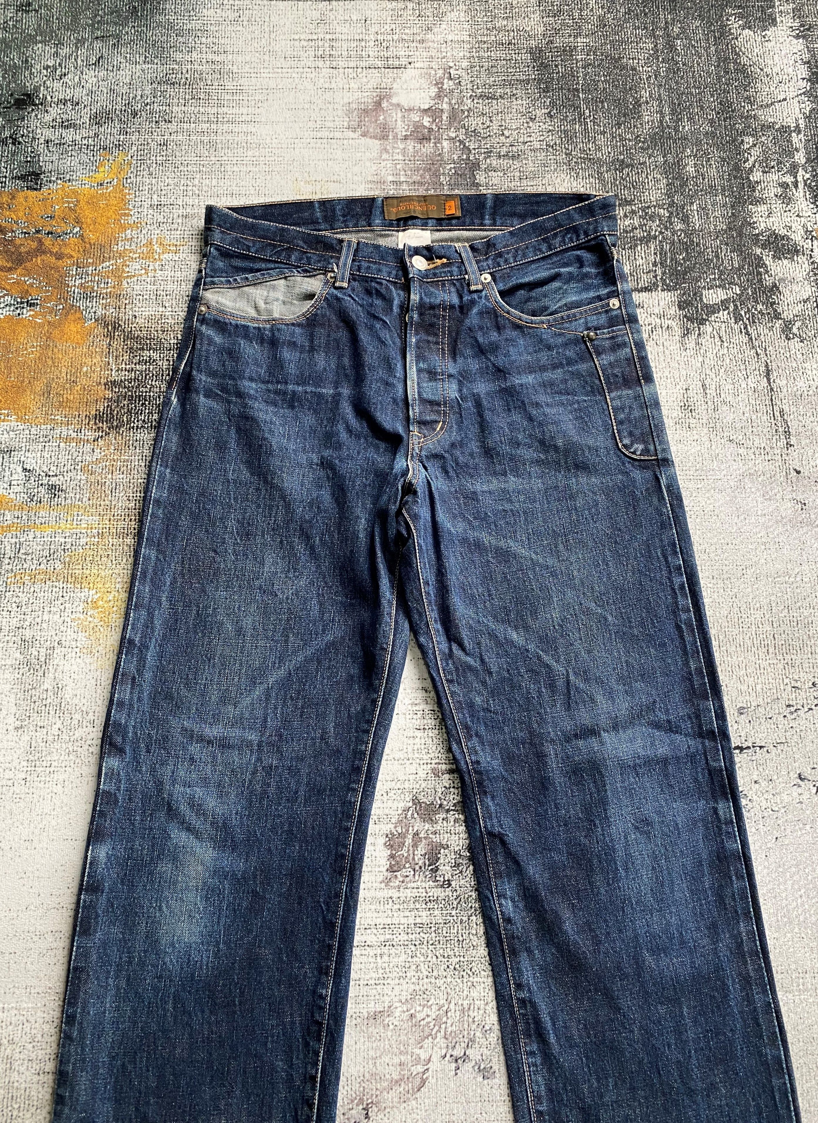 Japanese Brand Japanese Denim Quenchloud Redline Selvedge Distressed Denim Size US 31 - 3 Thumbnail